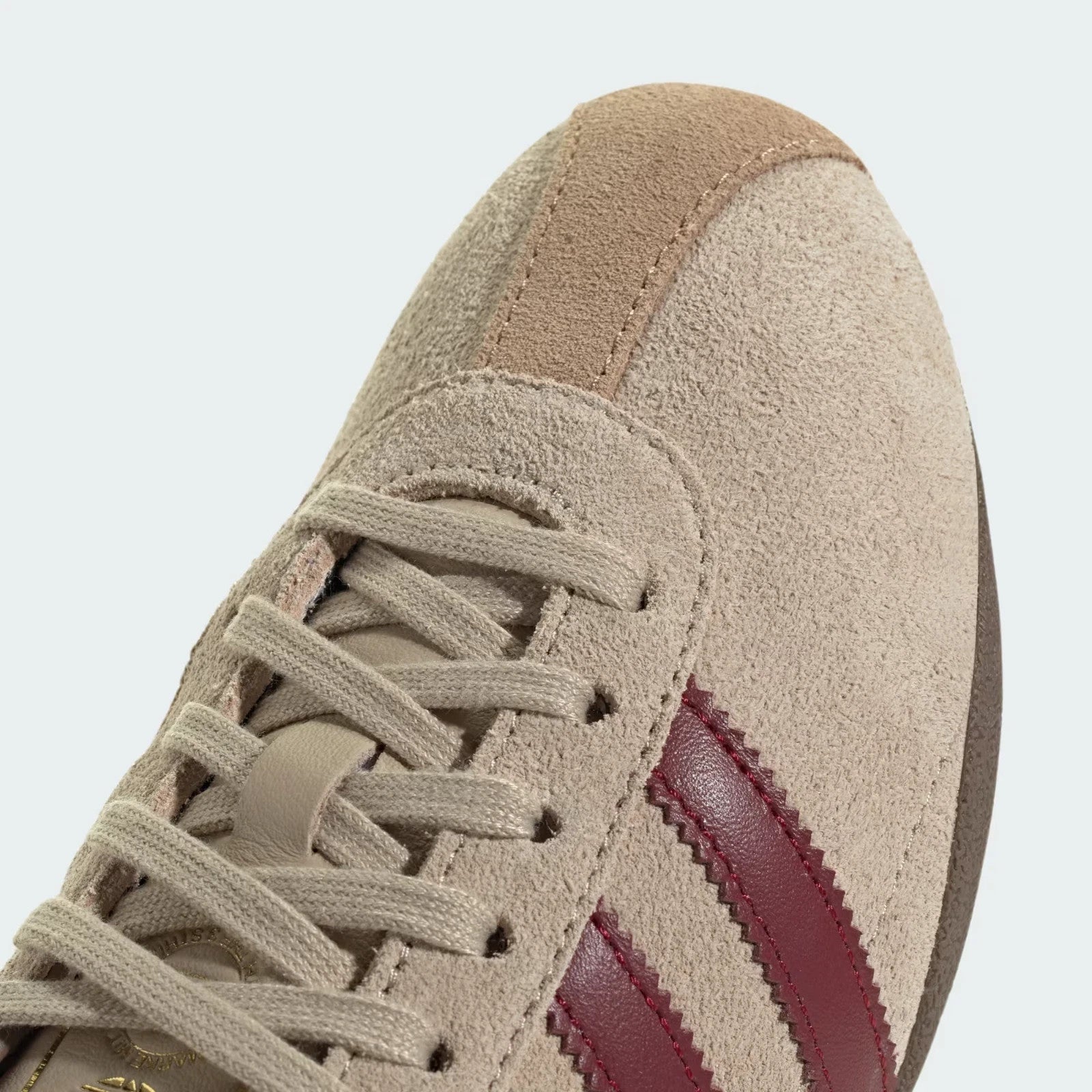 KJ0366 adidas Tokyo Stone Khaki Collegiate Burgundy (Women's)