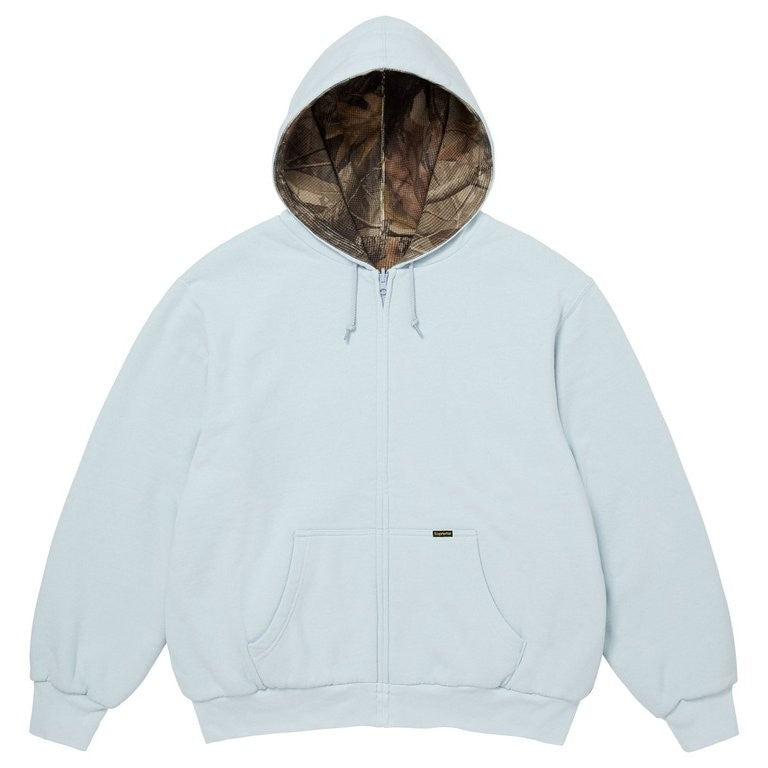 Supreme Reversible Work Zip Up Hooded Sweatshirt Light Blue