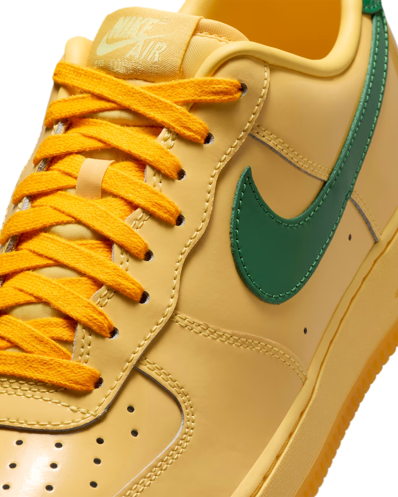 IO4489-700 Nike Air Force 1 Low Patent Leather Topaz Gold Light Laser (Men's)