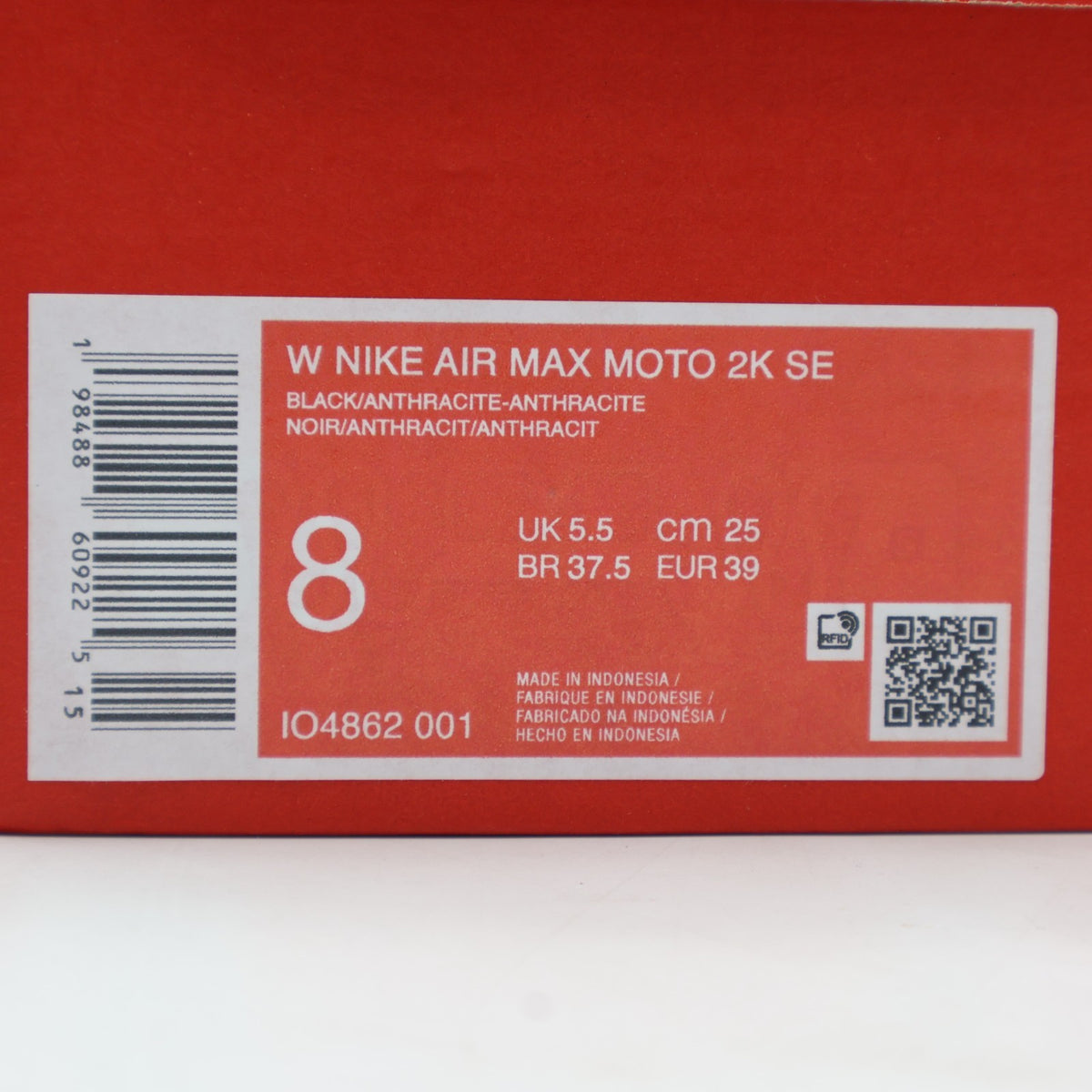 IO4862-001 Nike Air Max Moto 2K SE Black Anthracite (Women's)