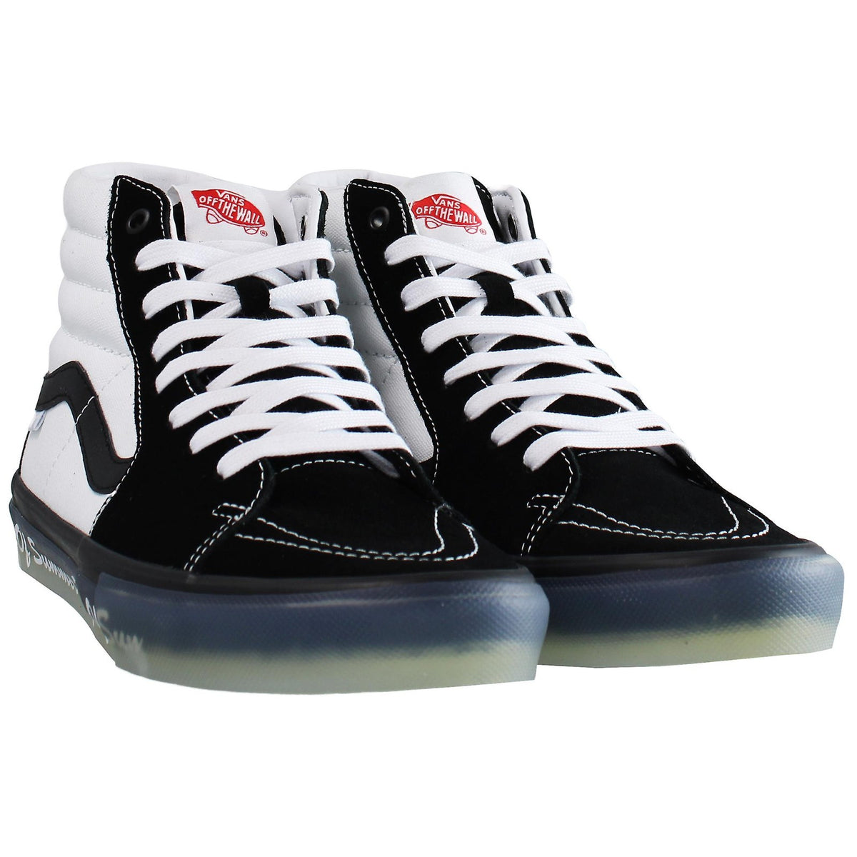 VN0A4BWYBD0 Boys of Summer Ã Vans Skate SK8-Hi Black/White (Men's)