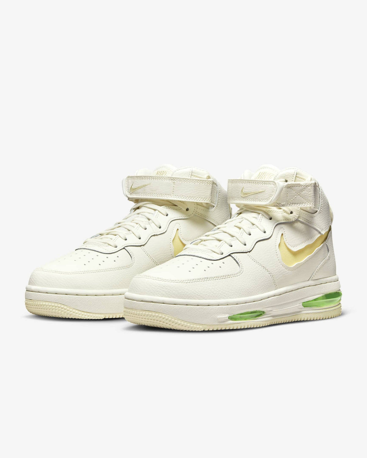 FB1374-100 Nike Air Force 1 Mid Evo Sail Lime Blast Coconut Milk (Men's)