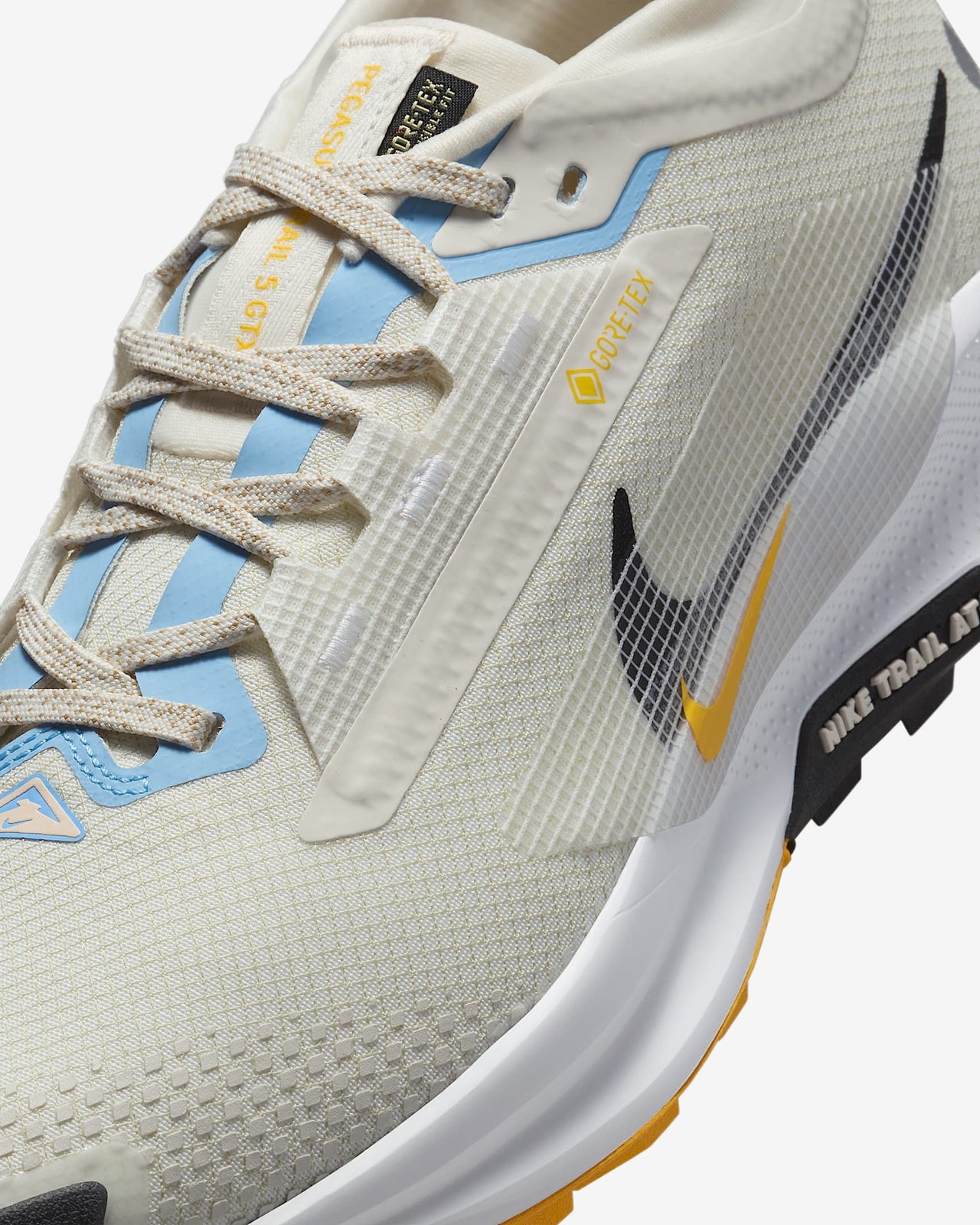FQ0912-003 Nike Pegasus Trail 5 GORE-TEX Phantom White University Gold (Women's)