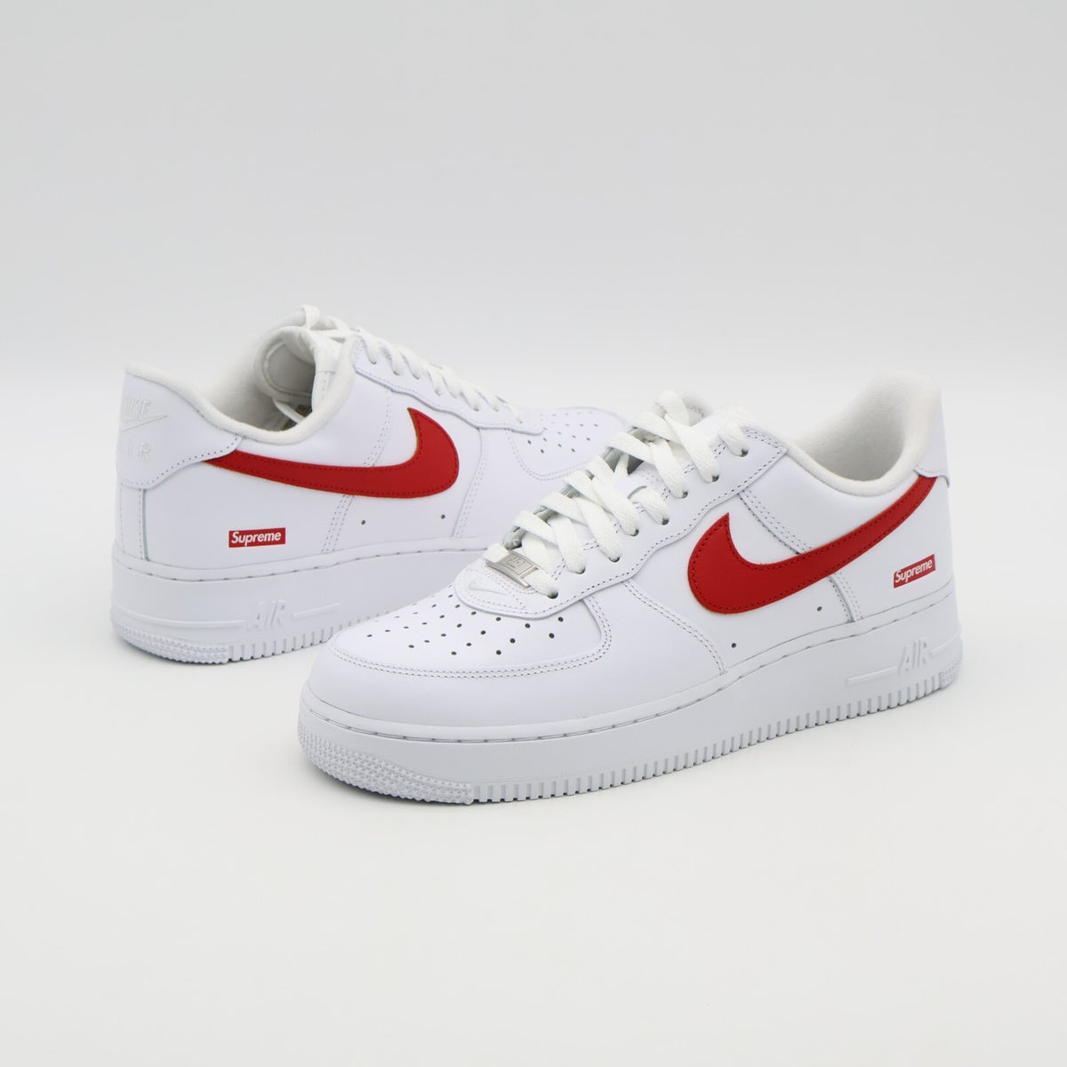 CU9225-101 Supreme Nike Air Force 1 Low China Exclusive White Speed Red (Men's)