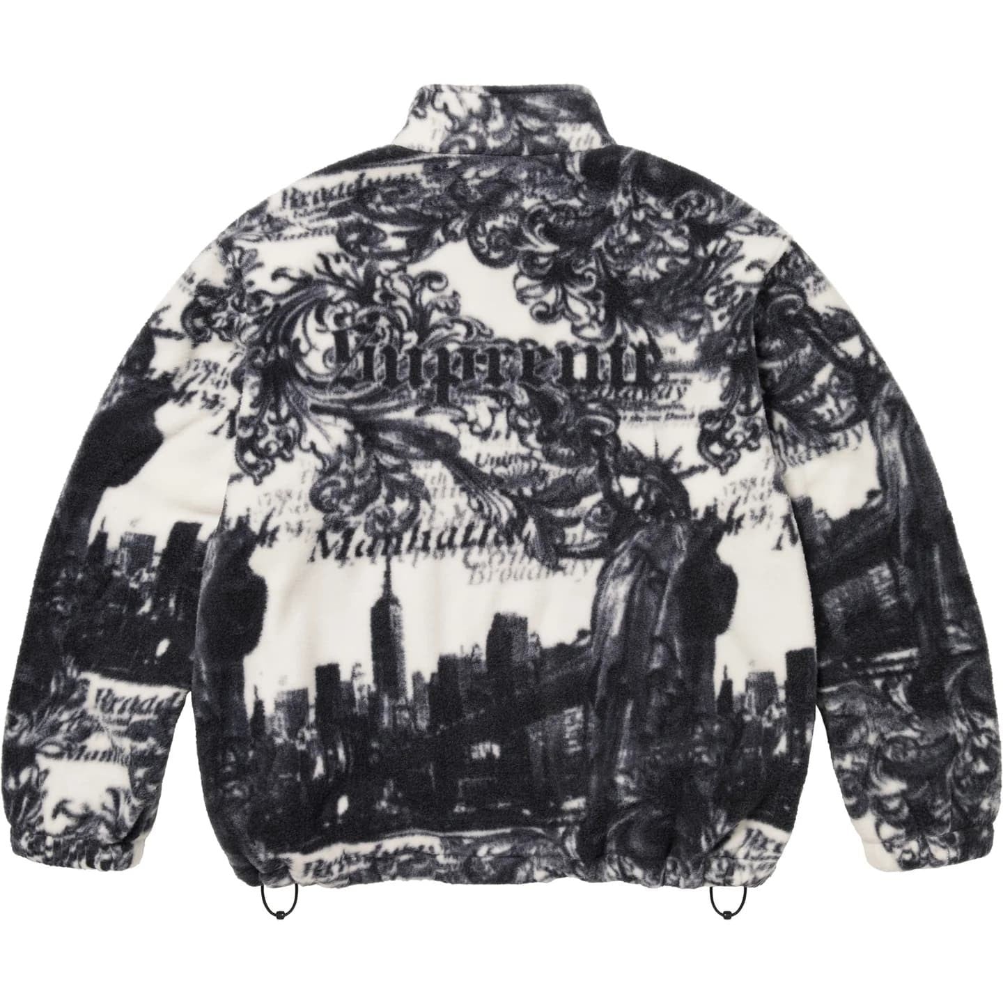 Supreme New York Fleece Jacket WhiteID-257279060213