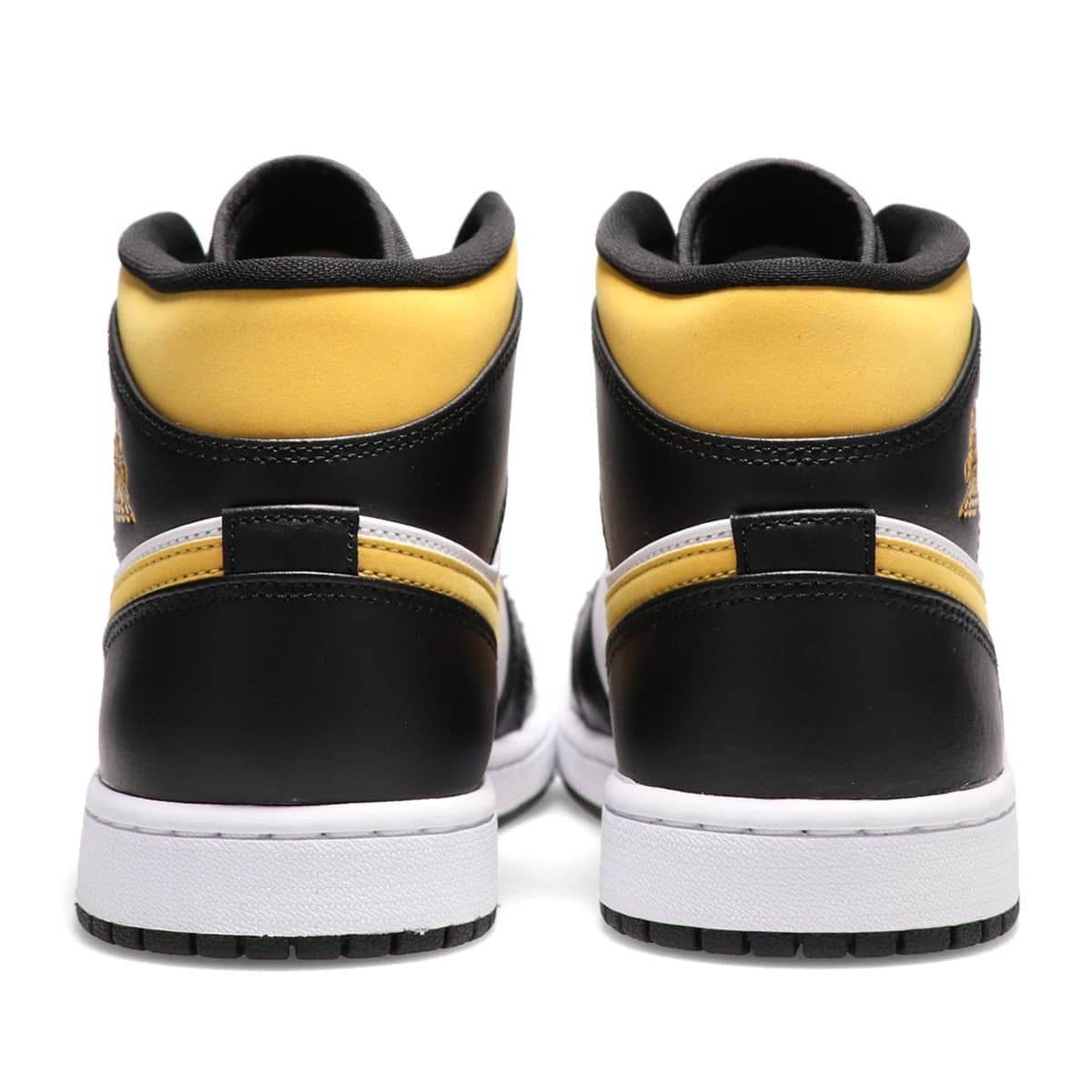 554724-177 Nike Air Jordan 1 Mid WhitePollen-Black (Men's)
