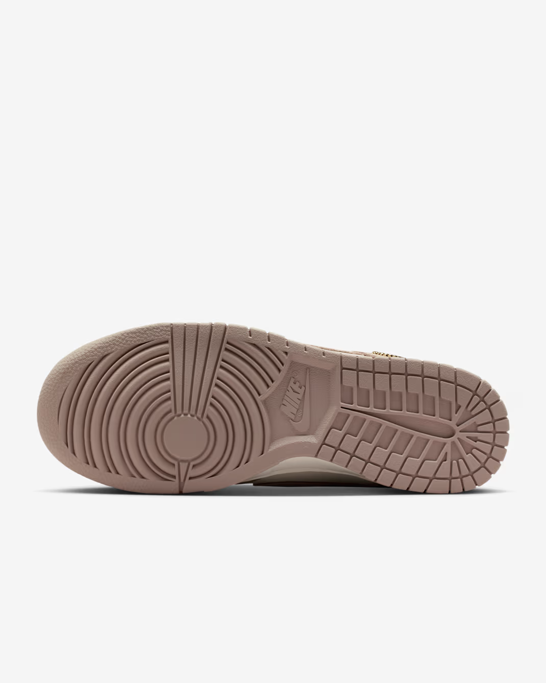 IB4417-105 Nike Dunk Low Malt Gold Mini Swoosh (Women's)