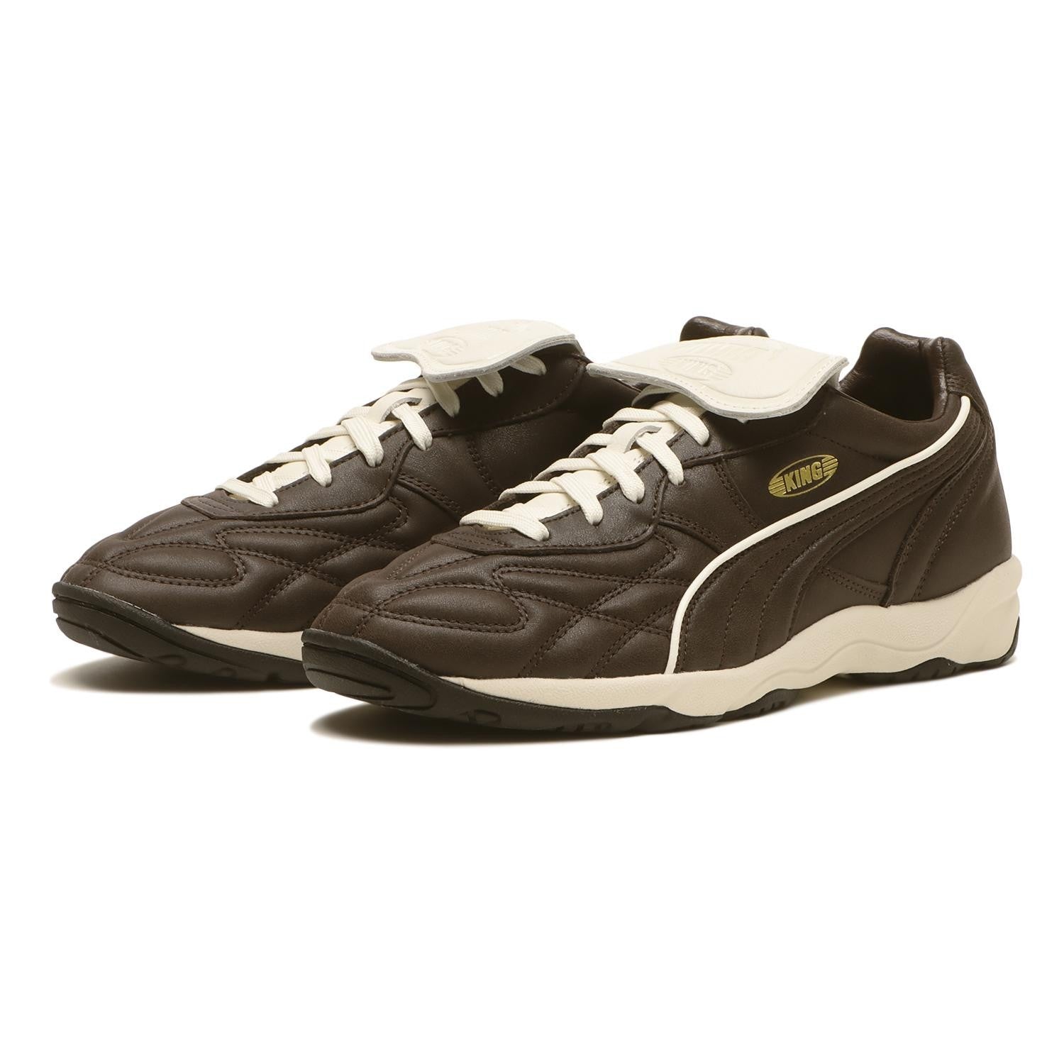 404363-03 Puma King Indoor Premium Dark Chocolate Warm White (Men's)