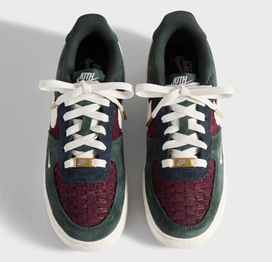 IM6037-600 KITH Nike GS Air Force 1 Low Night Maroon
