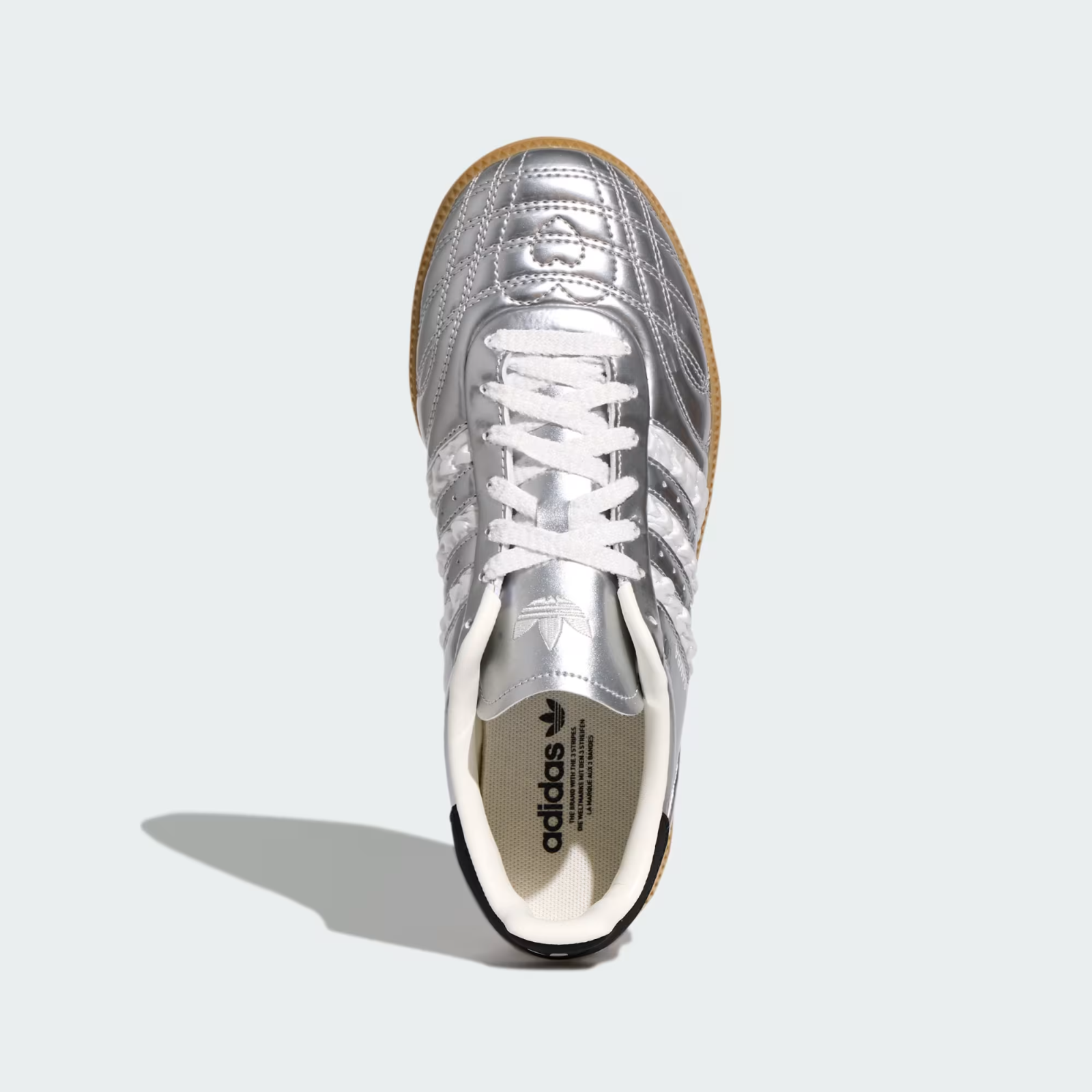 HP7105 adidas Samba JP Silver Metallic Core White (Men's)
