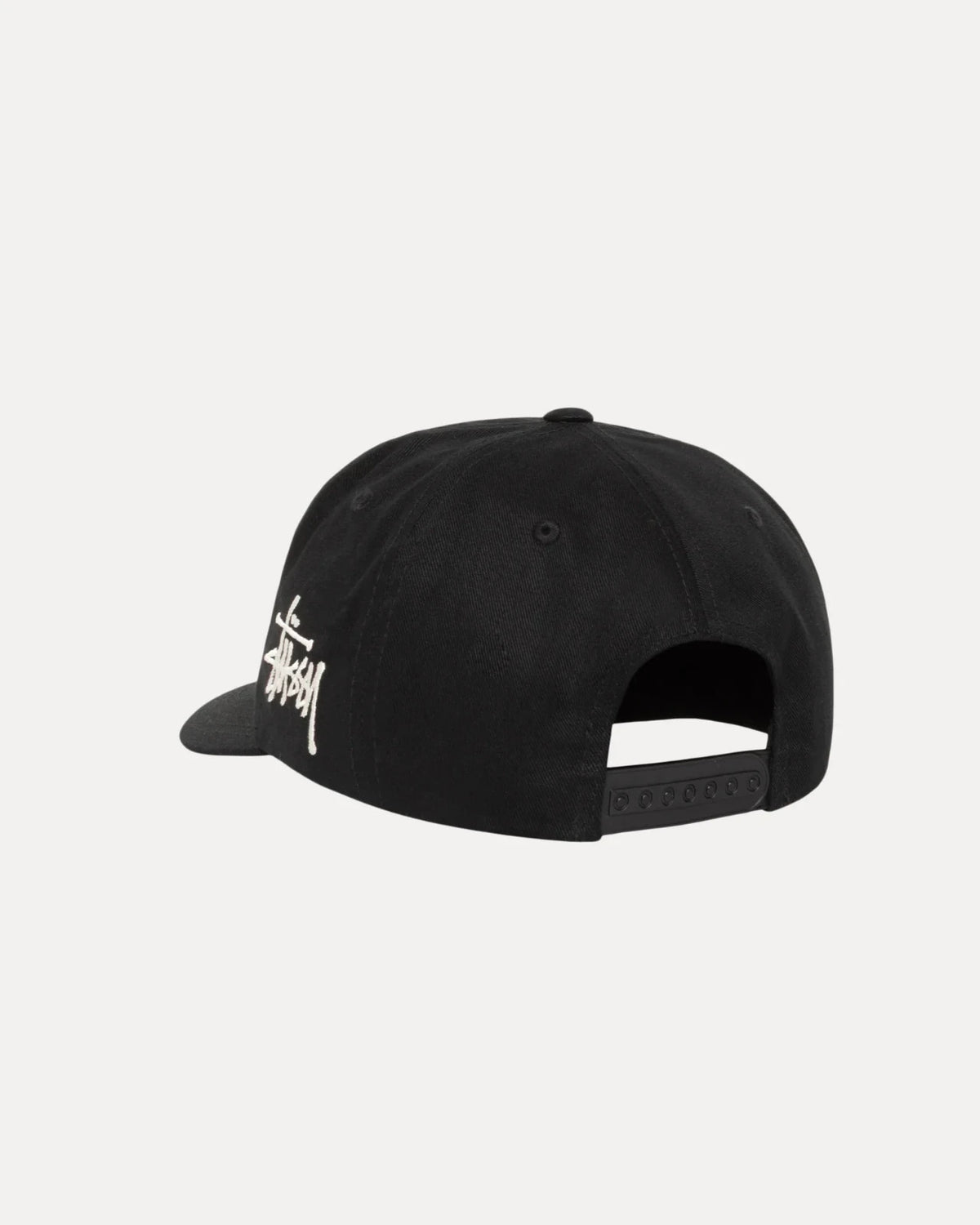 Stussy Mid-Depth Chenille S Snapback Black
