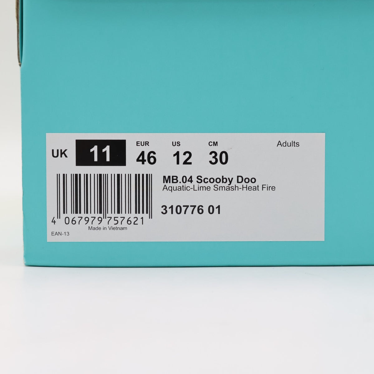 310776-01 Scooby-Doo Ã Puma MB.04 Aquatic Lime SmashHeat Fire (Men's)