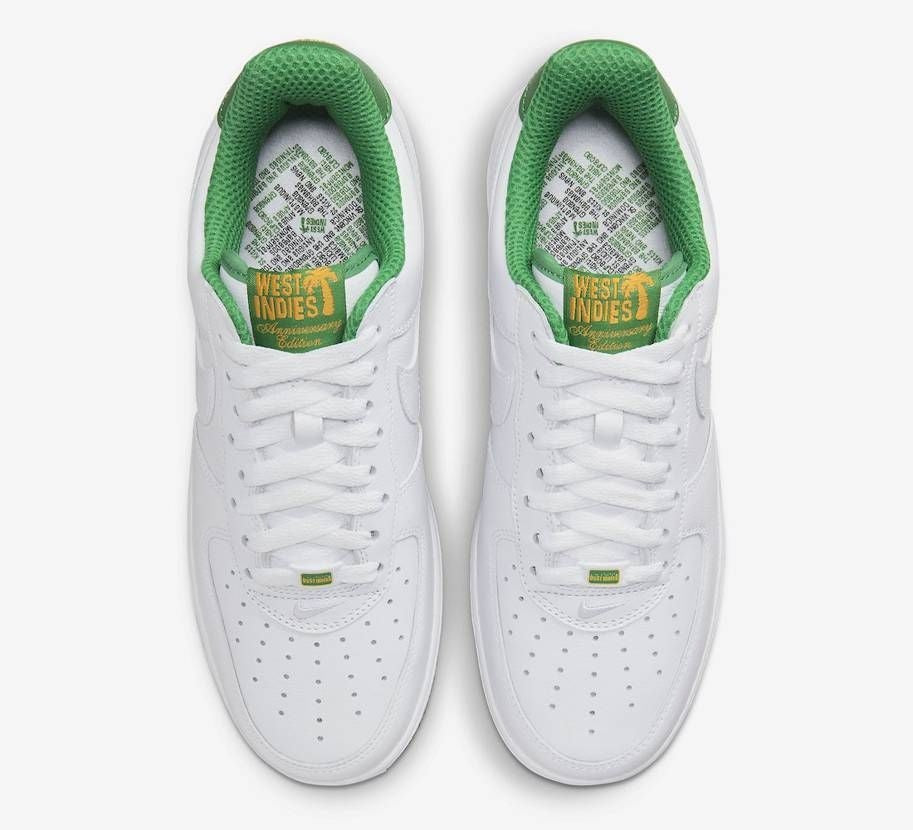 DX1156-100 Nike Air Force 1 Low West Indies "White/Classic Green" (Men's)