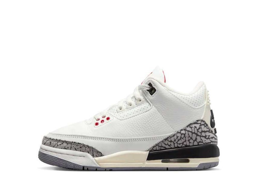 DM0967-100 Nike GS Air Jordan 3 Retro White Cement Reimagined
