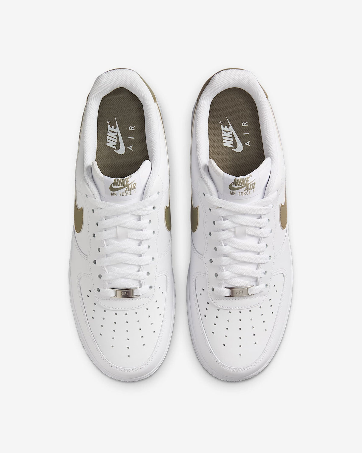 FJ4146-116 Nike Air Force 1 Low '07 White Light Army (Men's)