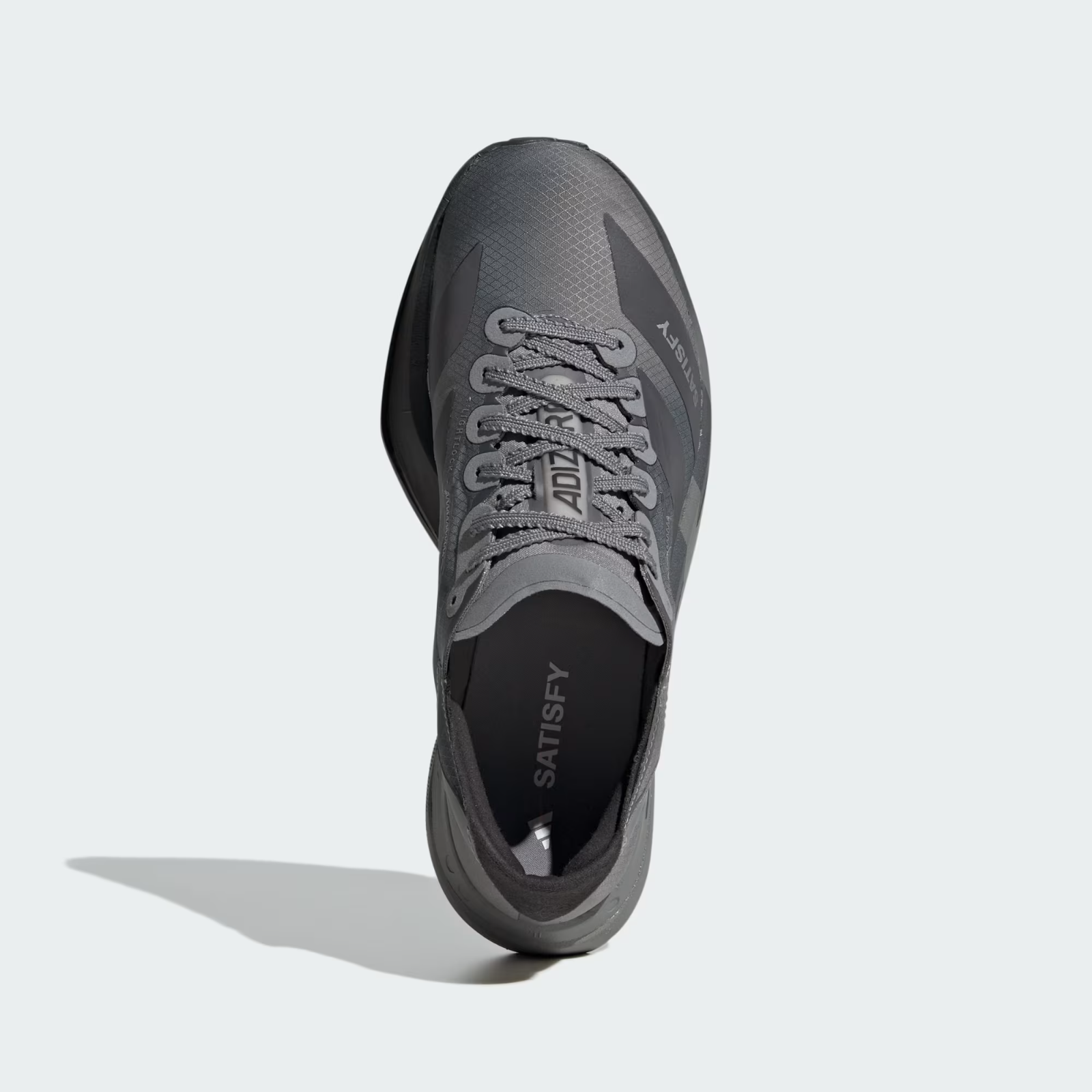 KH8439 Satisfy adidas Adizero Adios Pro 4 Core Black Grey Five (Men's)