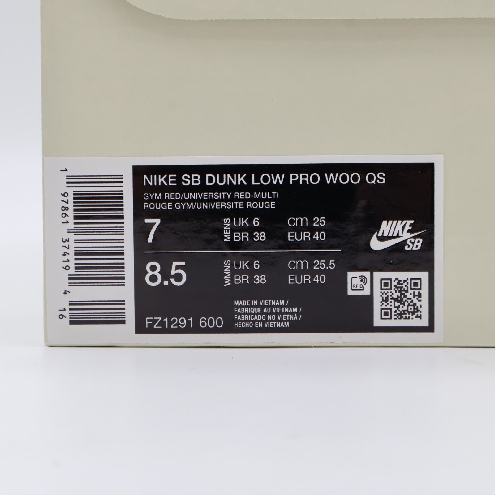 FZ1291-600 The Wizard of Oz Nike SB Dunk Low Poppy Field (Men's)
