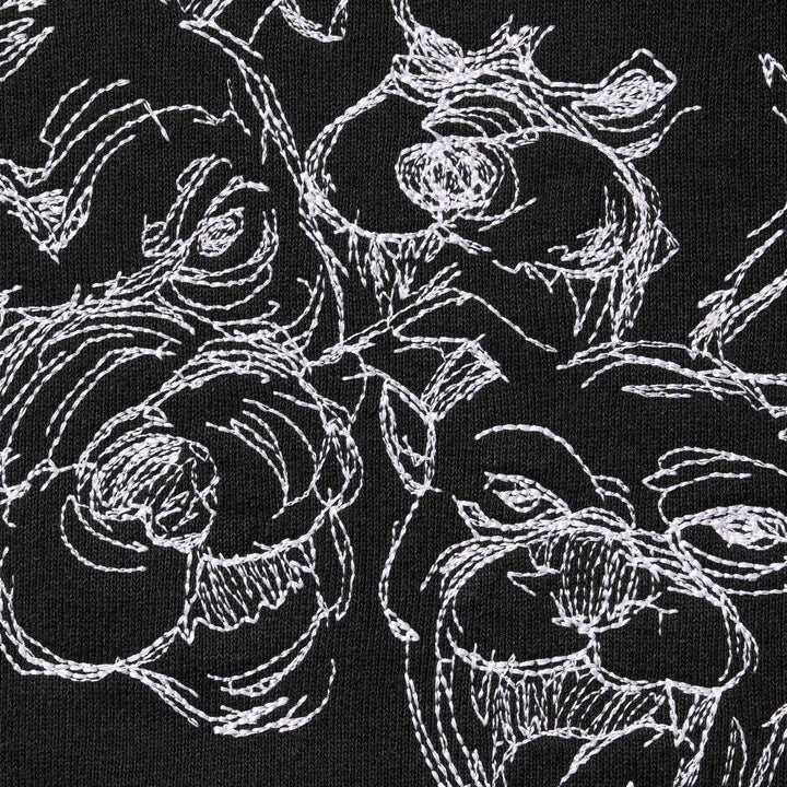 Supreme Pitbulls Embroidered Hooded Sweatshirt Black