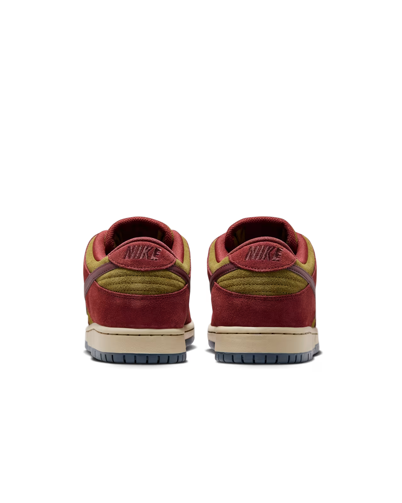HQ1625-600 Nike SB Dunk Low Pro Dark Team Red and Olive Flak (Men's)