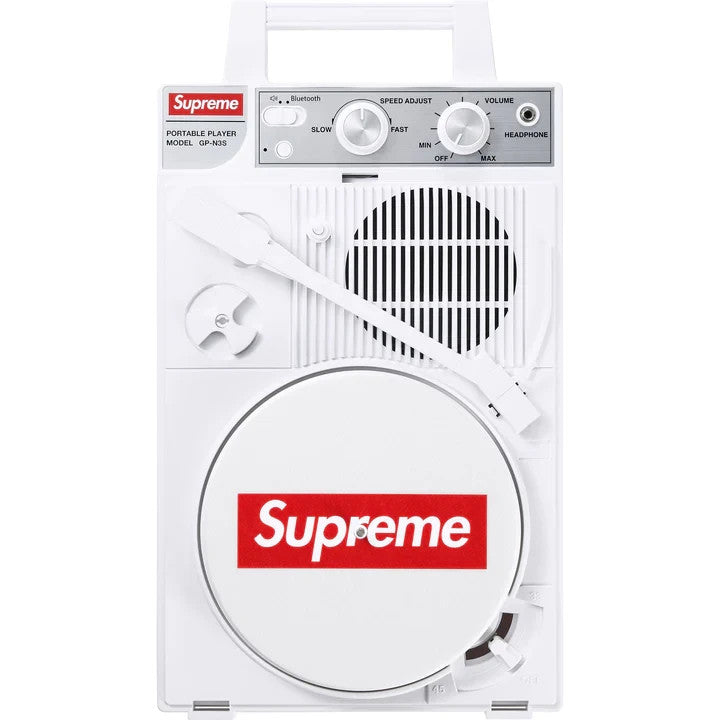Supreme ANABAS GP-N3S Portable Record Player White