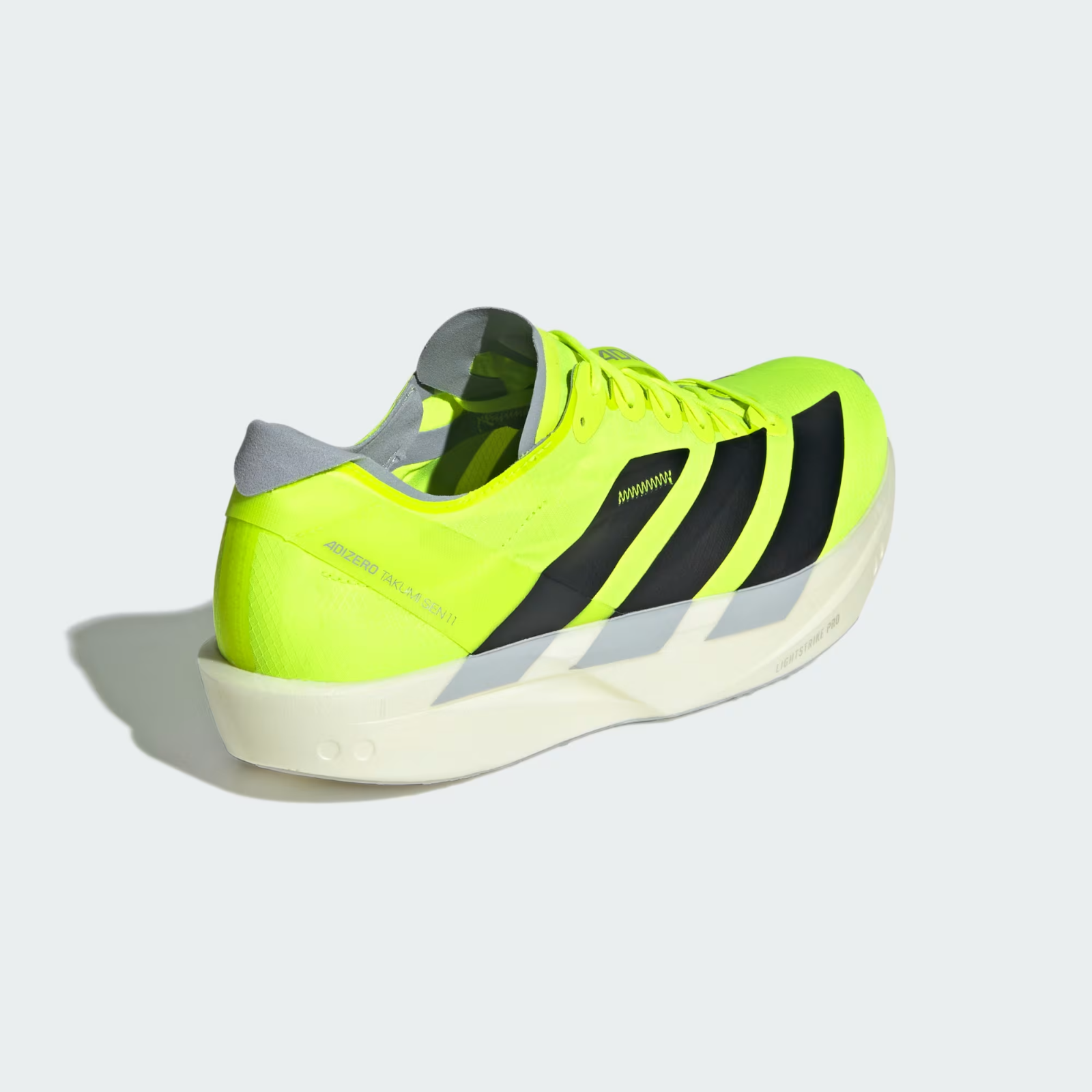 JI0991 adidas Adizero Takumi Sen 11 Lucid Lemon Core Black Halo Silver (Men's)