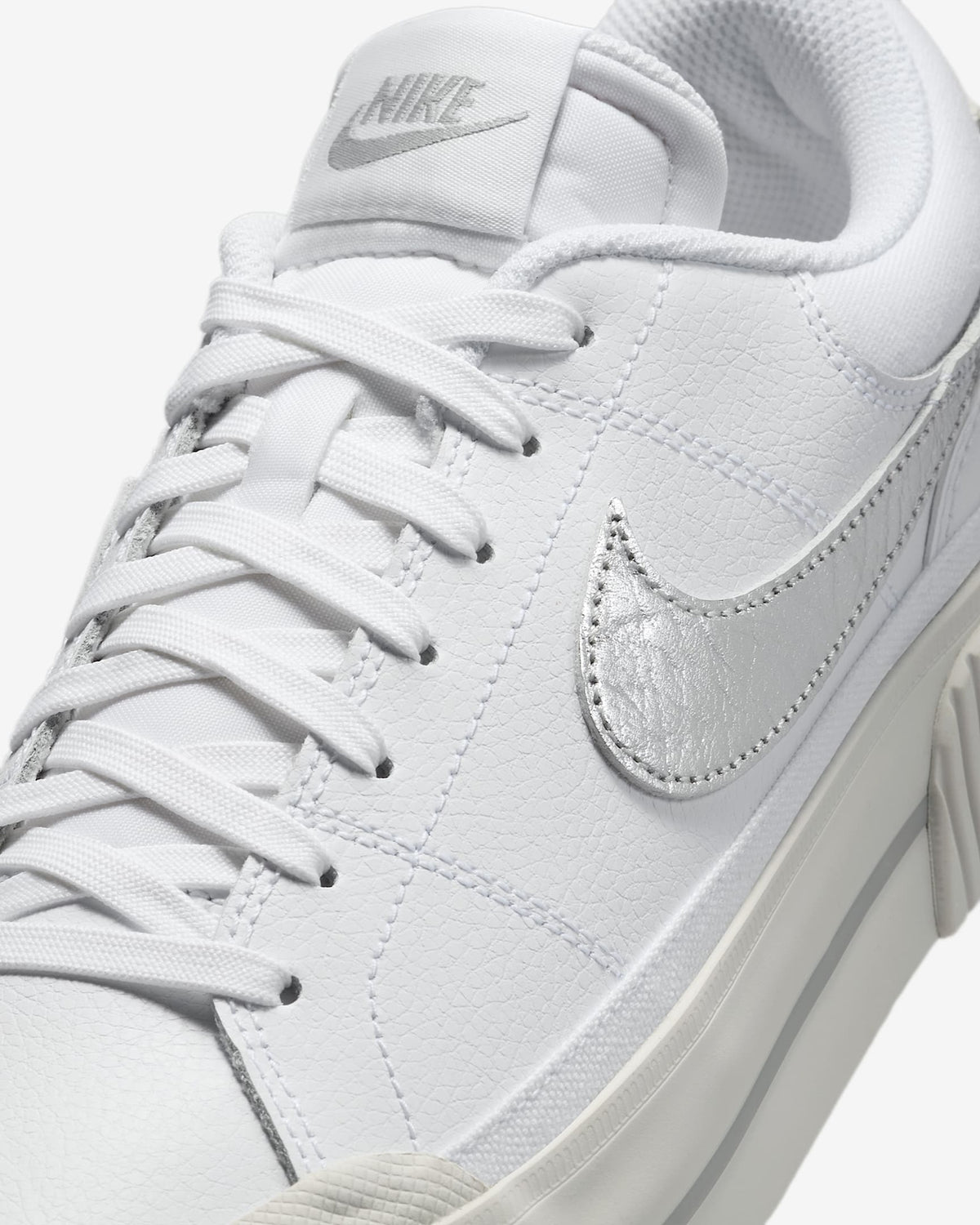 HQ2307-100 Nike Court Legacy Lift White Light Bone Photon Dust Metallic (Women's