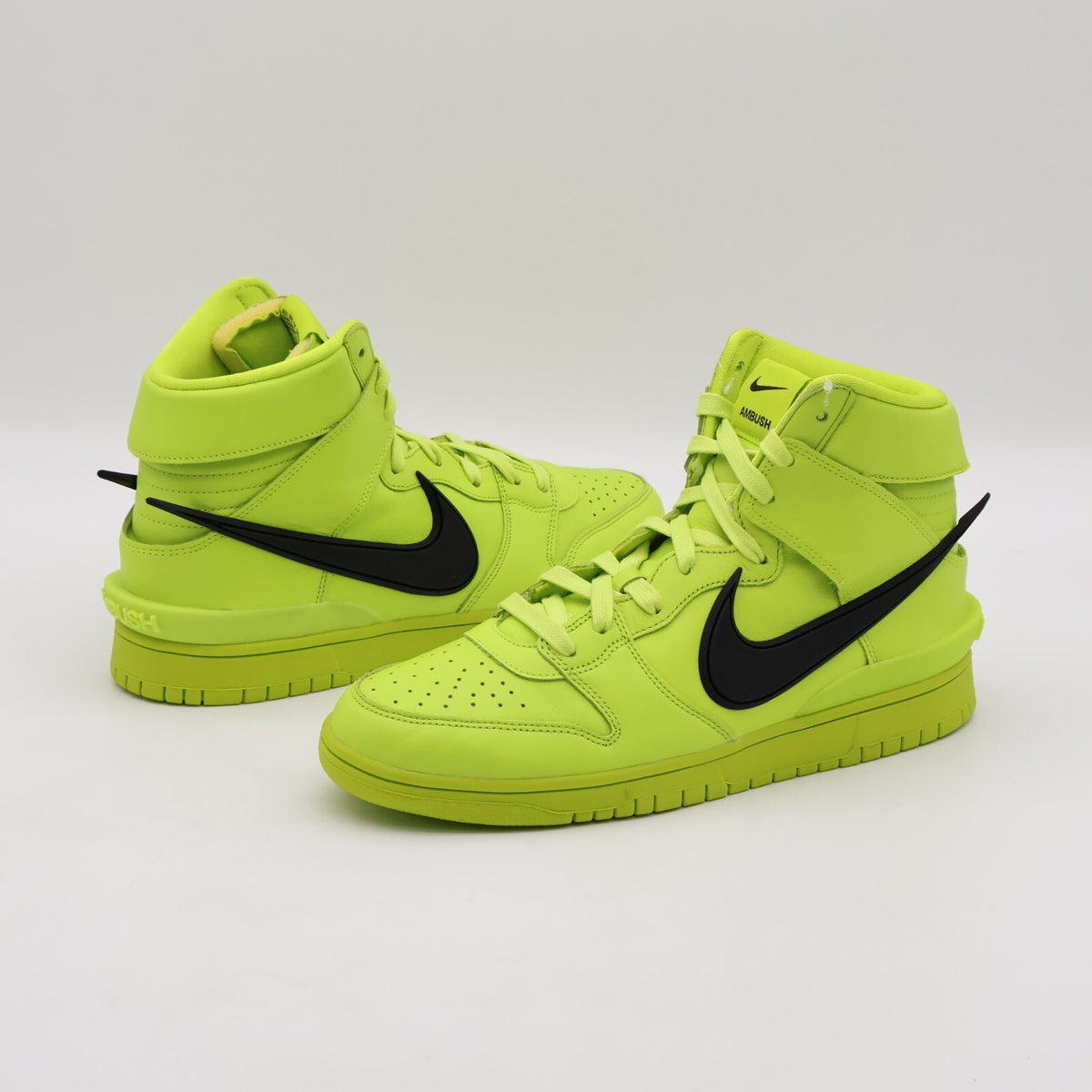 CU7544-300 Nike Dunk High AMBUSH Flash Lime Atmic Green Black (Men's)