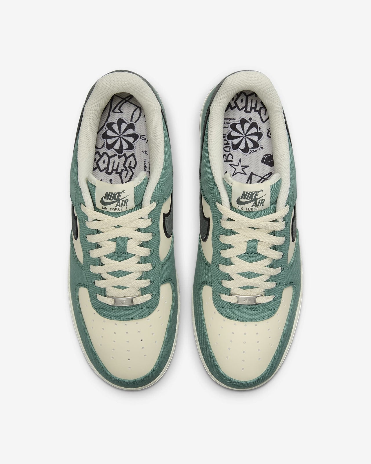 FQ8713-100 Nike Air Force 1 Coconut Milk Vintage Green Bicoastal (Men's)