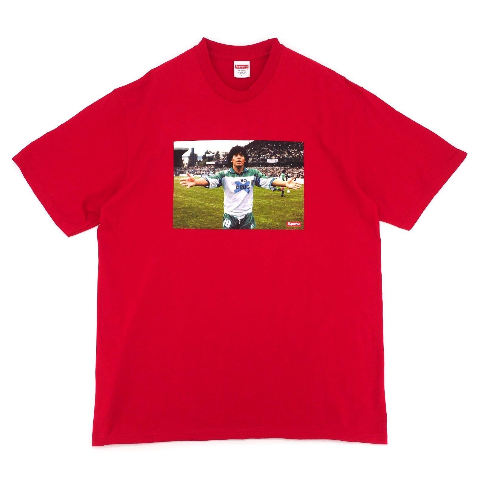 Supreme Maradona Tee Red