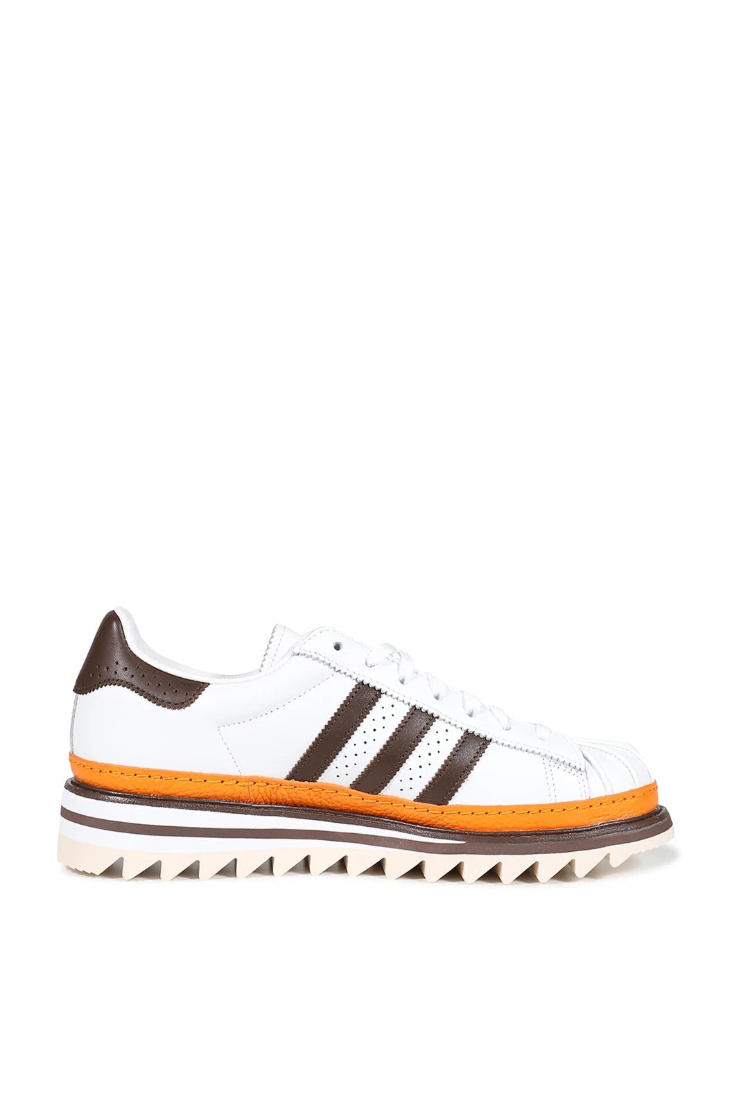 KK1388 CLOT adidas Superstar Dress White Coffee Orange (Men's)