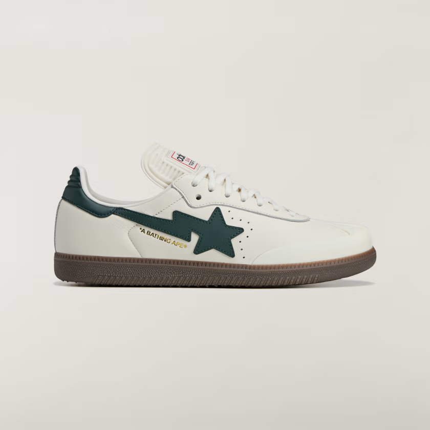 KJ8852 A BATHING APE adidas Samba World Cup Pack Off White Shadow Green(Men's)