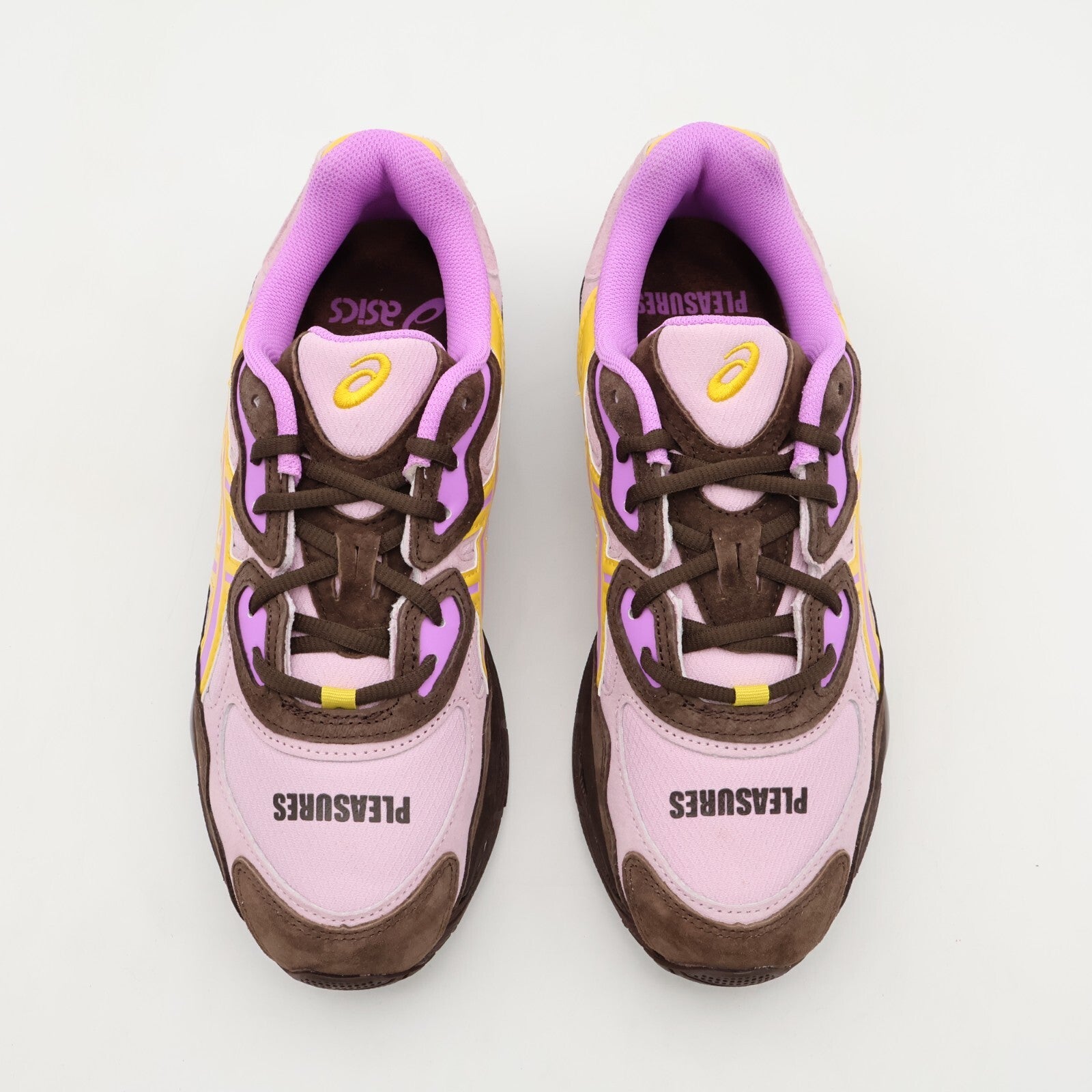 1203A622-700 PLEASURES Asics Gel-NYC Pink Brown Yellow (Men's)