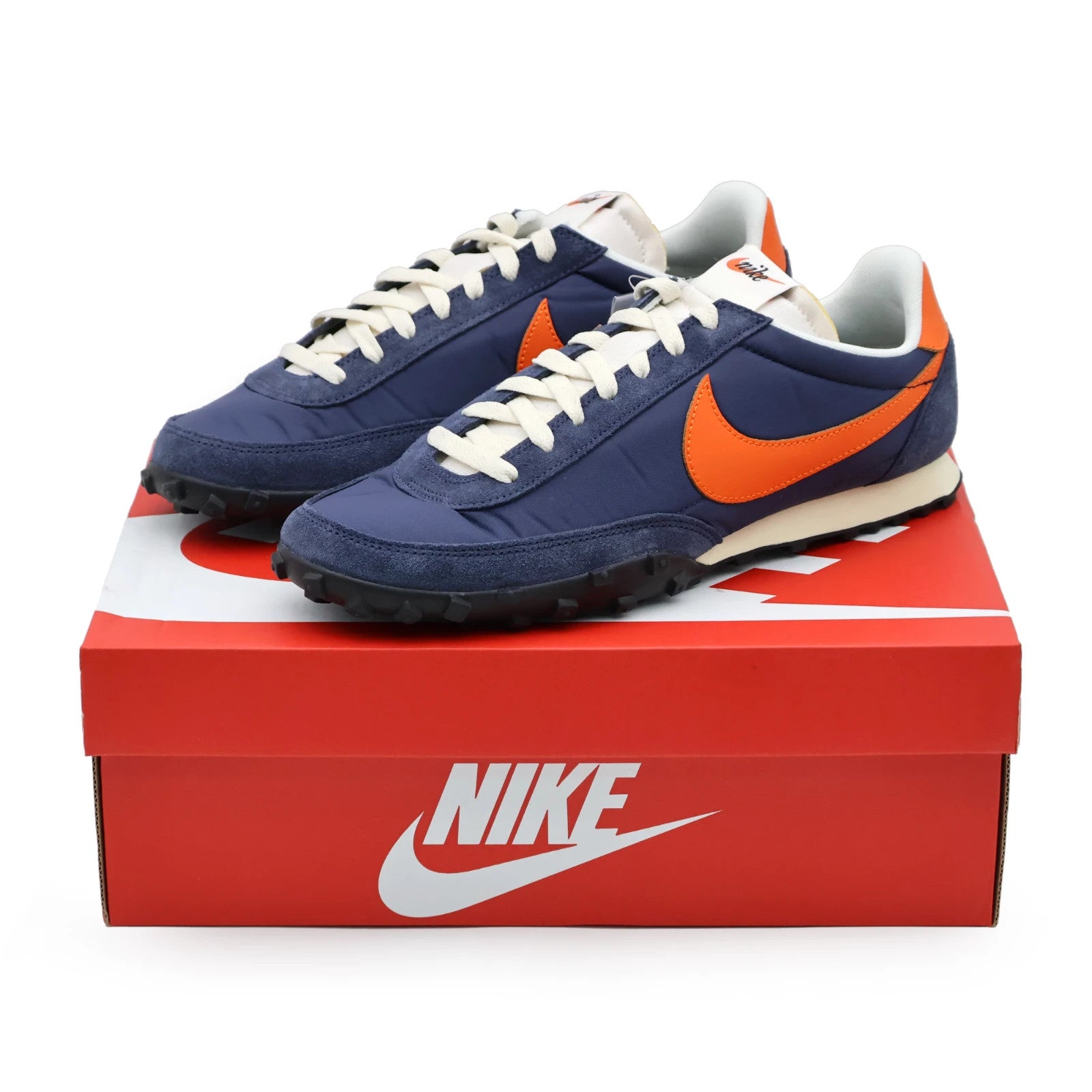 IM8658-400 Nike Waffle Racer Midnight Navy Safety Orange Sail (Men's)