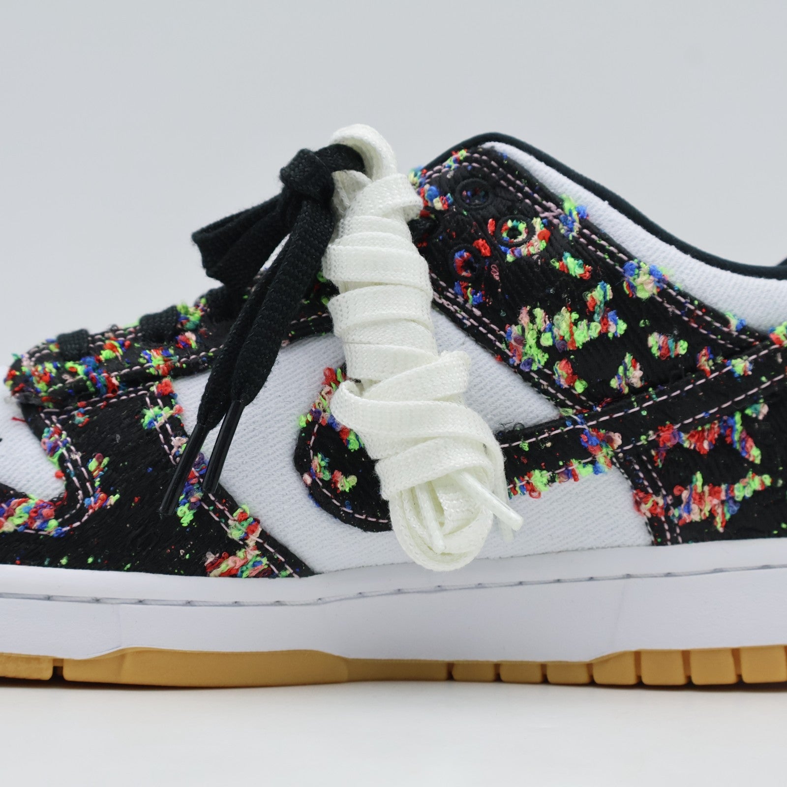 IB2263-100 Nike Dunk Low Panda White Gum Yellow (Men's)