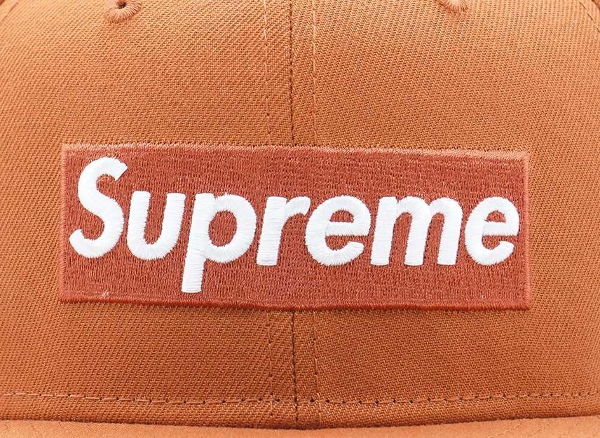 Supreme MLB Teams Box Logo New Era Burnt Orange