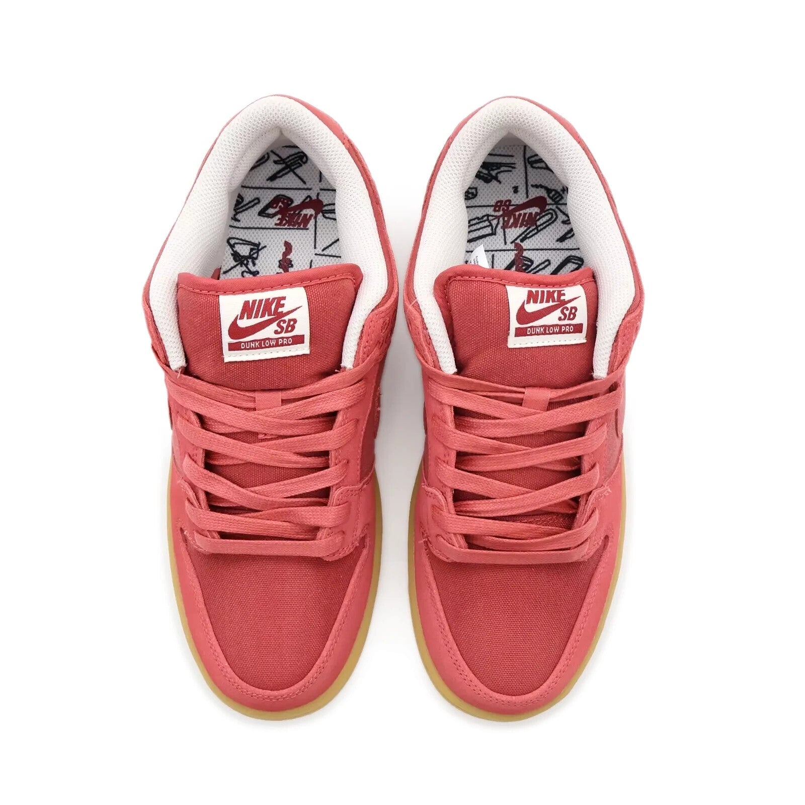 DV5429-600 Nike Dunk Low SB Adobe Red Gum Light Brown Pink Phantom Beige (Men's)