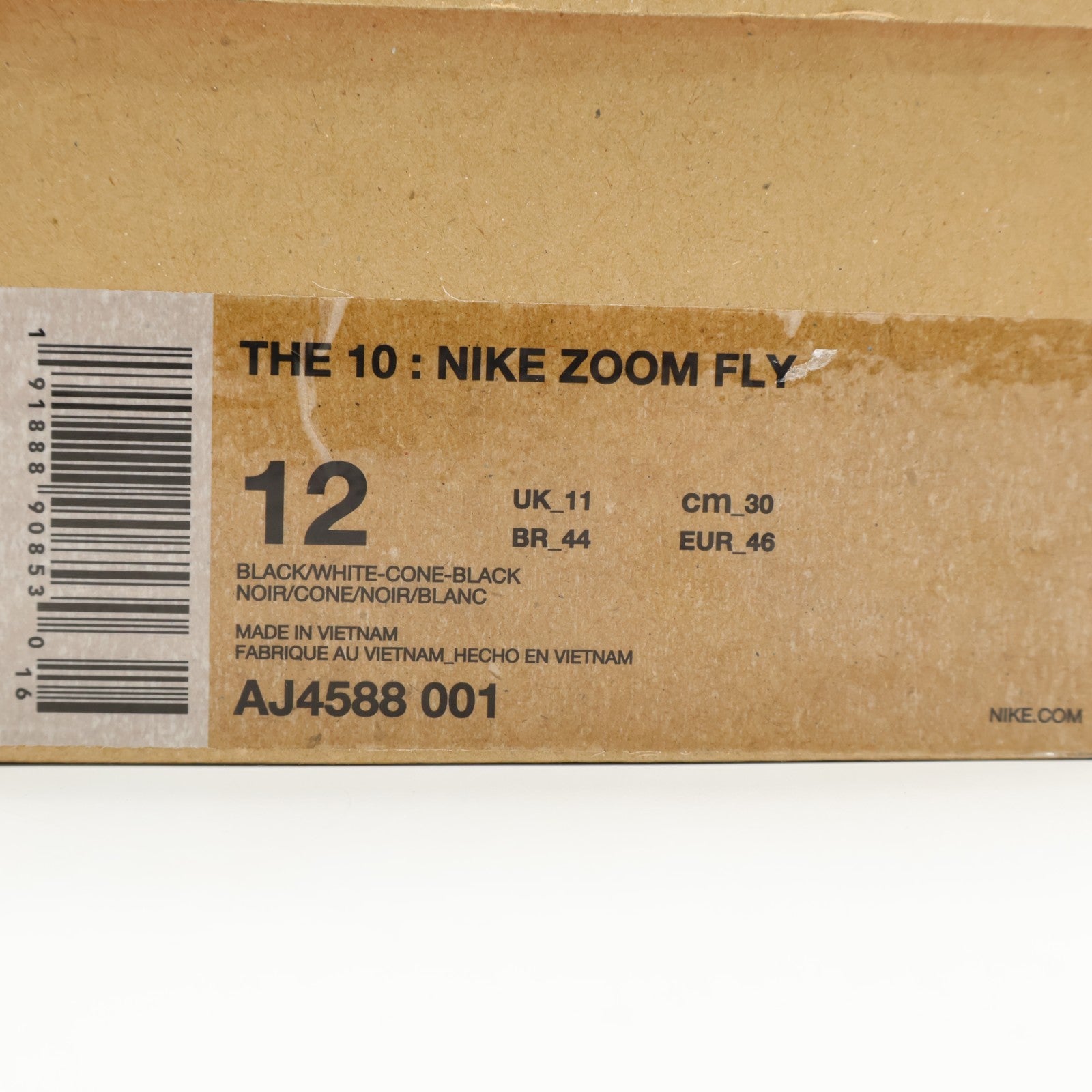 AJ4588-001 OFF-WHITE Ã NIKE ZOOM FLY BLACK (Men's)