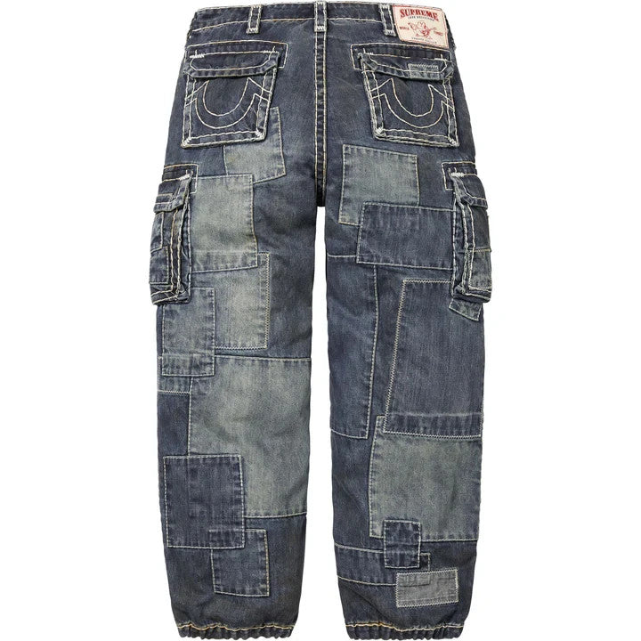 Supreme True Religion Patchwork Cargo Pant Indigo
