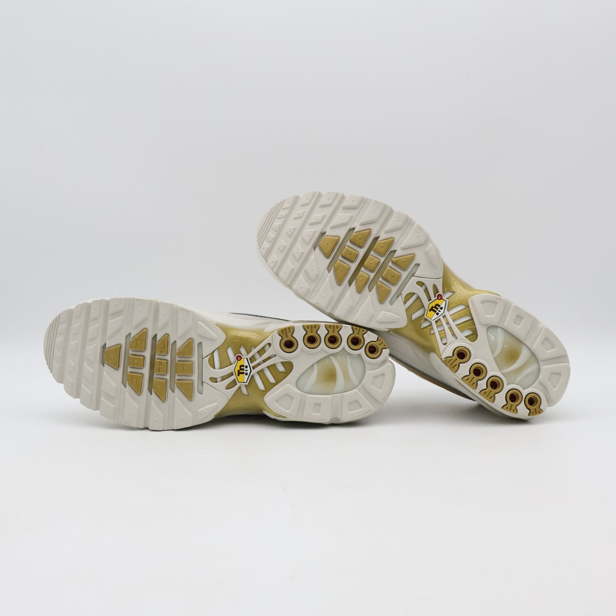 HV2541-001 Nike Air Max Plus Tiempo Phantom and Metallic Gold (Men's)
