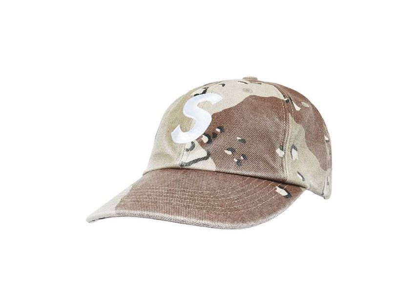 Supreme Pigment S Logo 6-Panel Chocolate Chip Camo