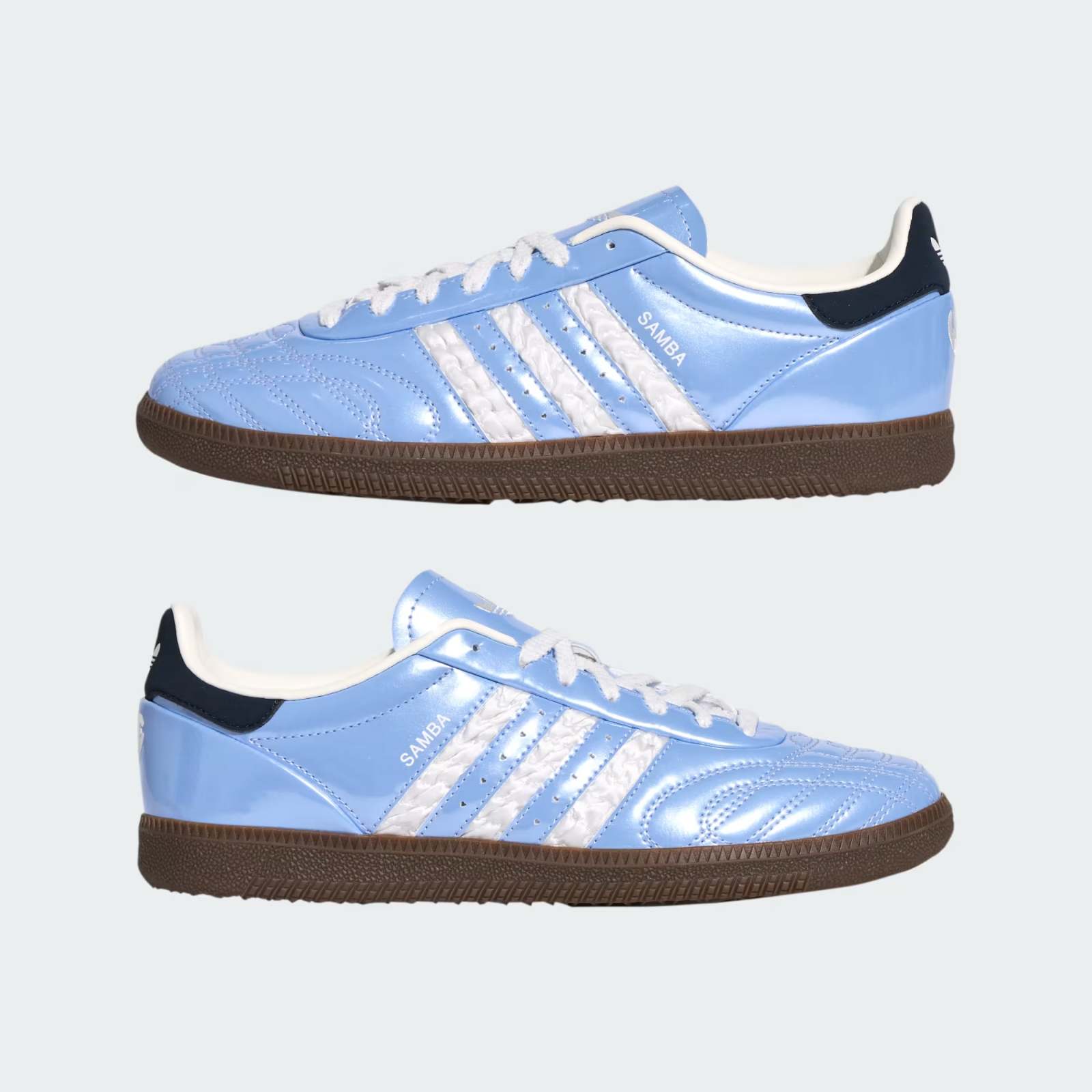 KJ7302 adidas Samba JP Glow Blue Core White Aurora Ink (Men's)