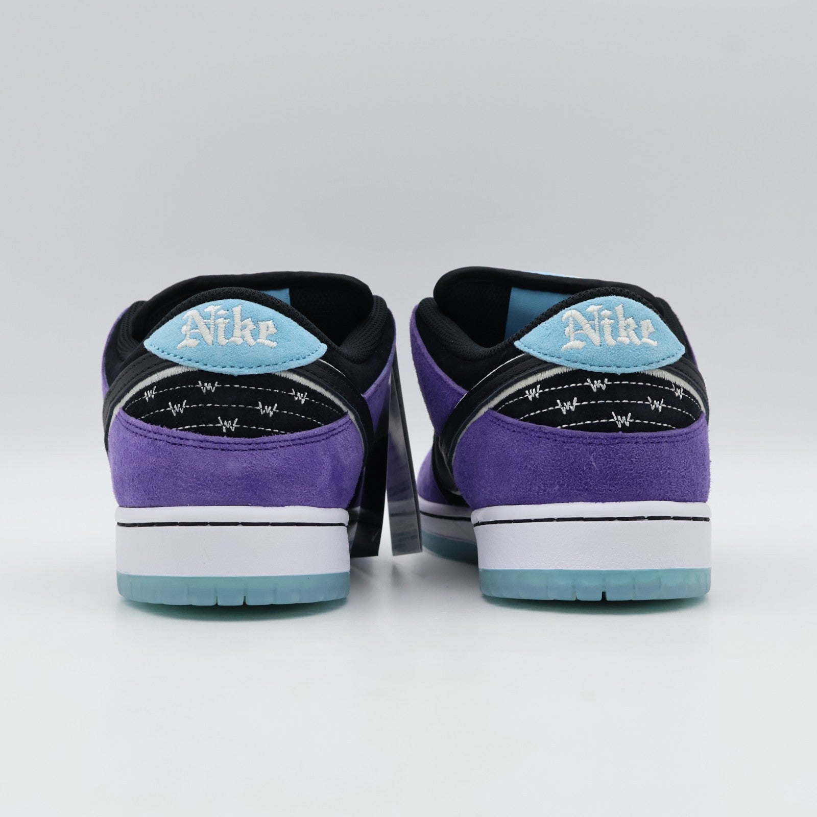 HJ0513-500 Hayley Wilson Nike SB Dunk Low Pro Black and Court Purple (Men's)