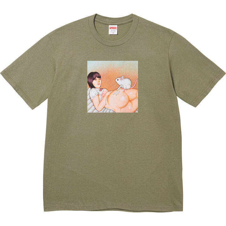 Supreme Mouse Tee Olive