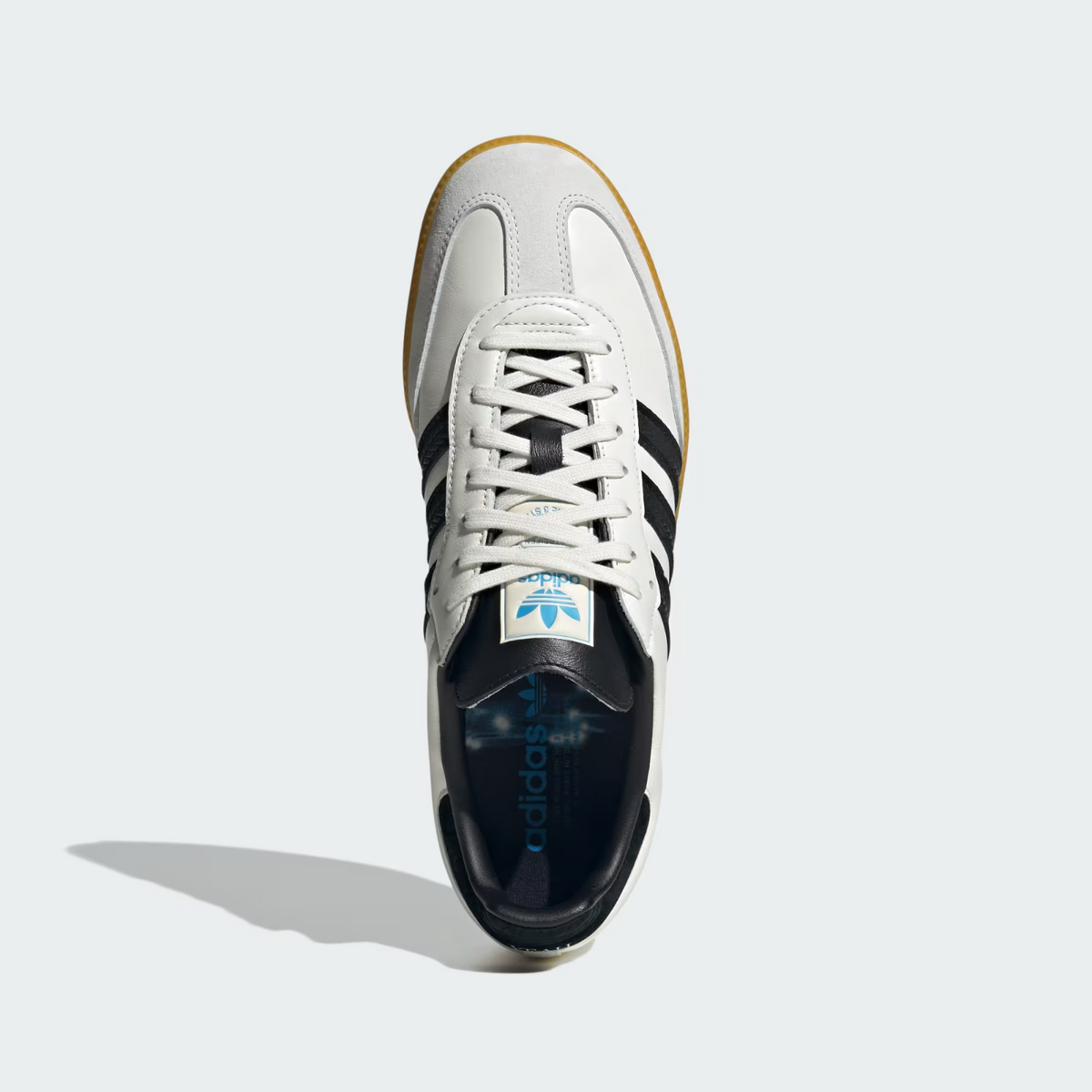 KJ1455 adidas Originals Samba OG Off White Core Black Preloved Yellow (Men's)