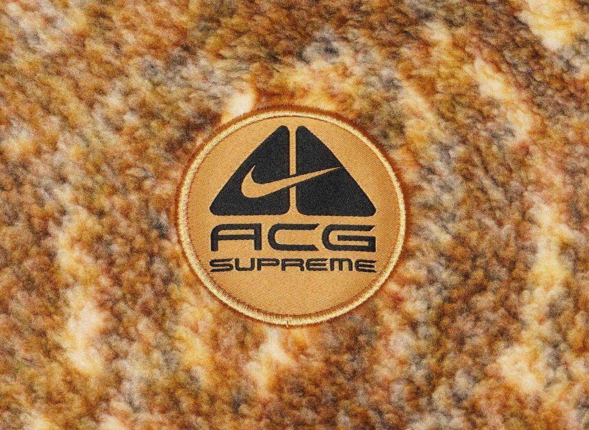 Supreme Nike ACG Fleece Pullover Gold Snakeskin