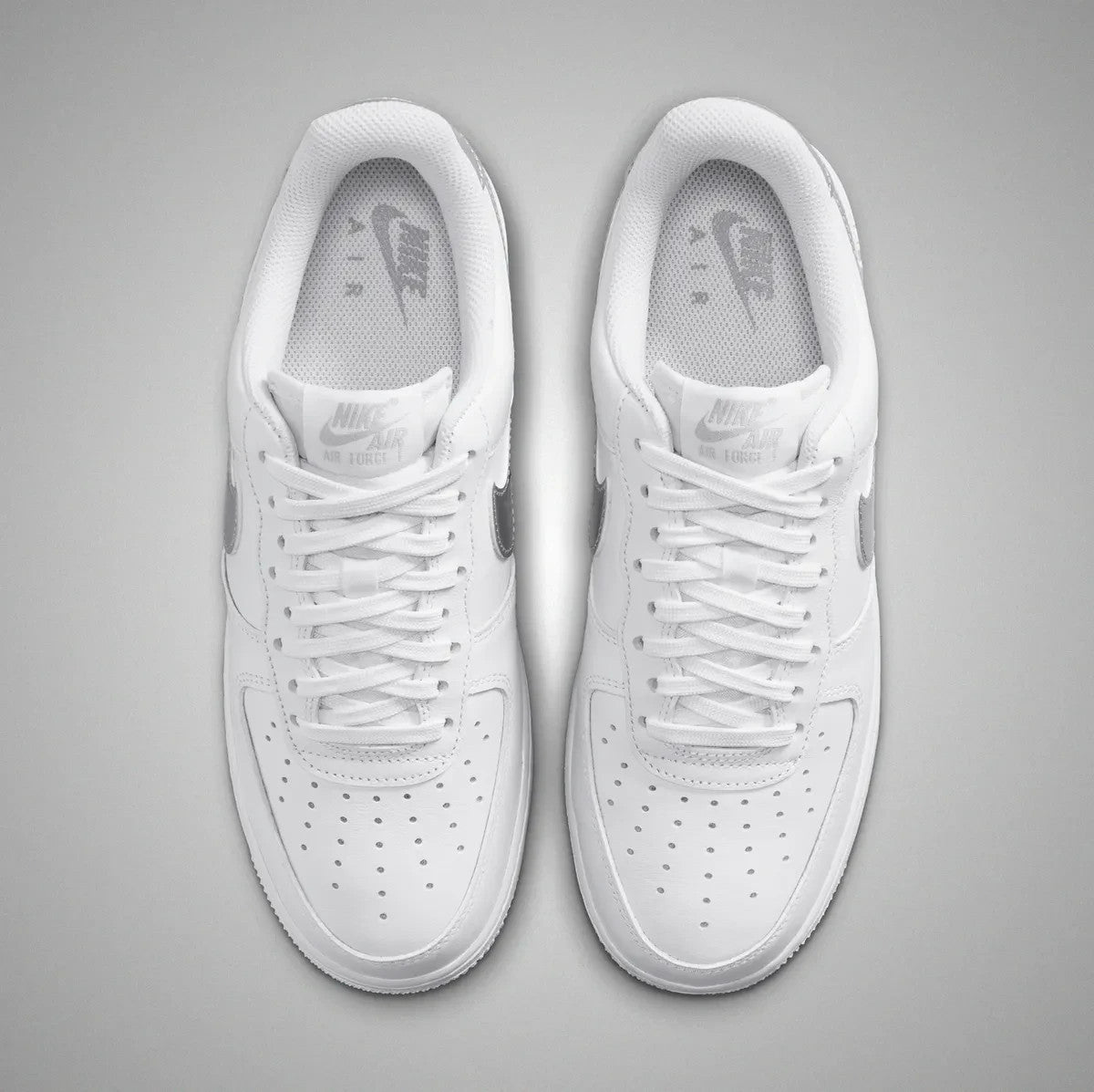 IV5102-100 Nike Air Force 1 '07 White Metallic Silver (Women's)