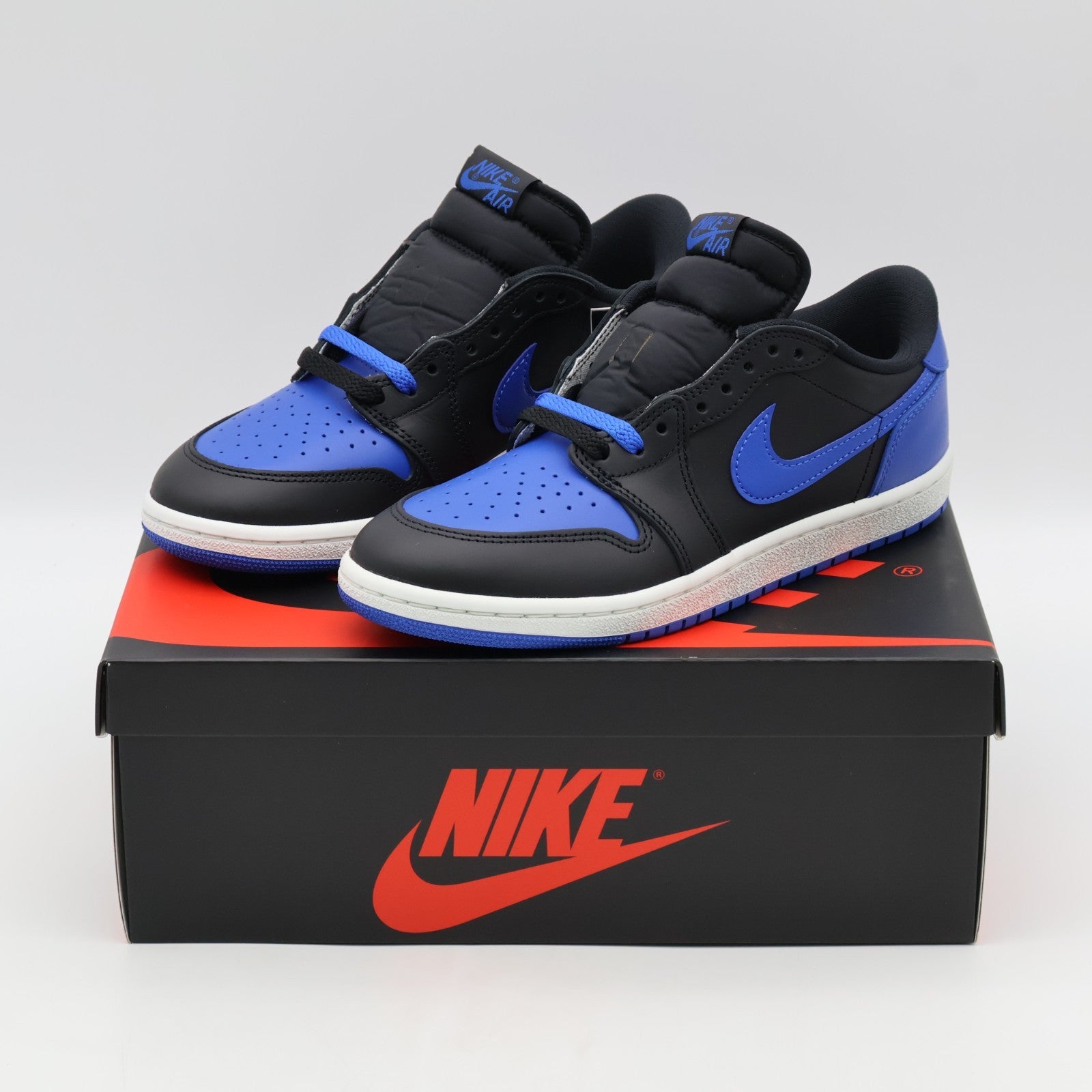 IB1981-004 Nike Air Jordan 1 Low '85 Black and Royal Blue (Men's)