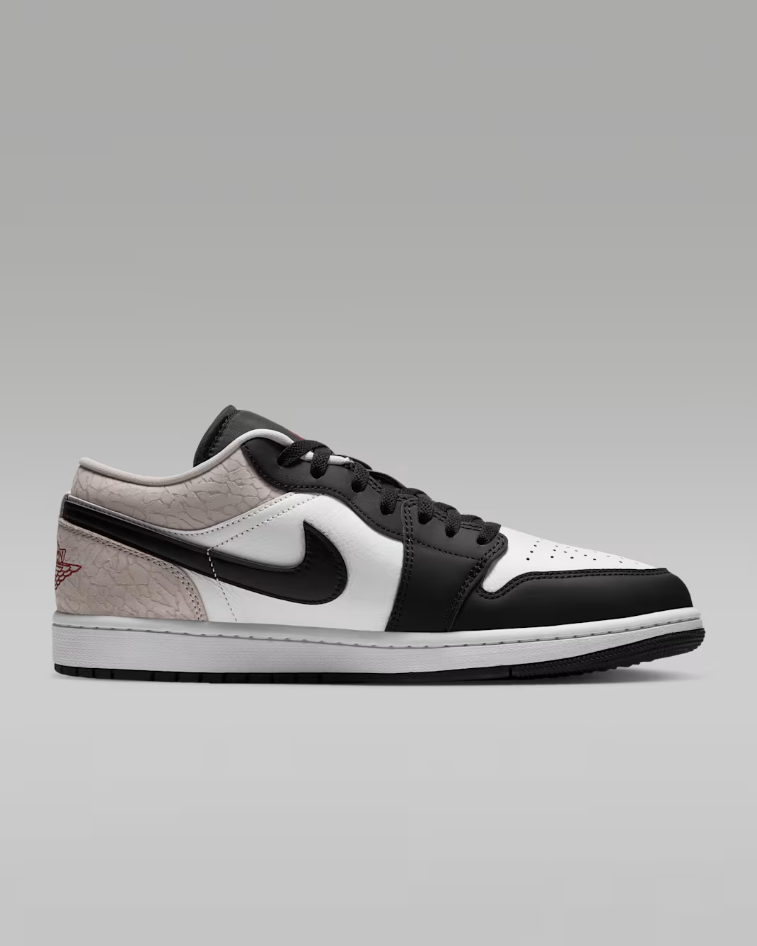 IQ5490-007 Nike Air Jordan 1 Low SE "Black/White/Light Orewood Brown" (Men's)