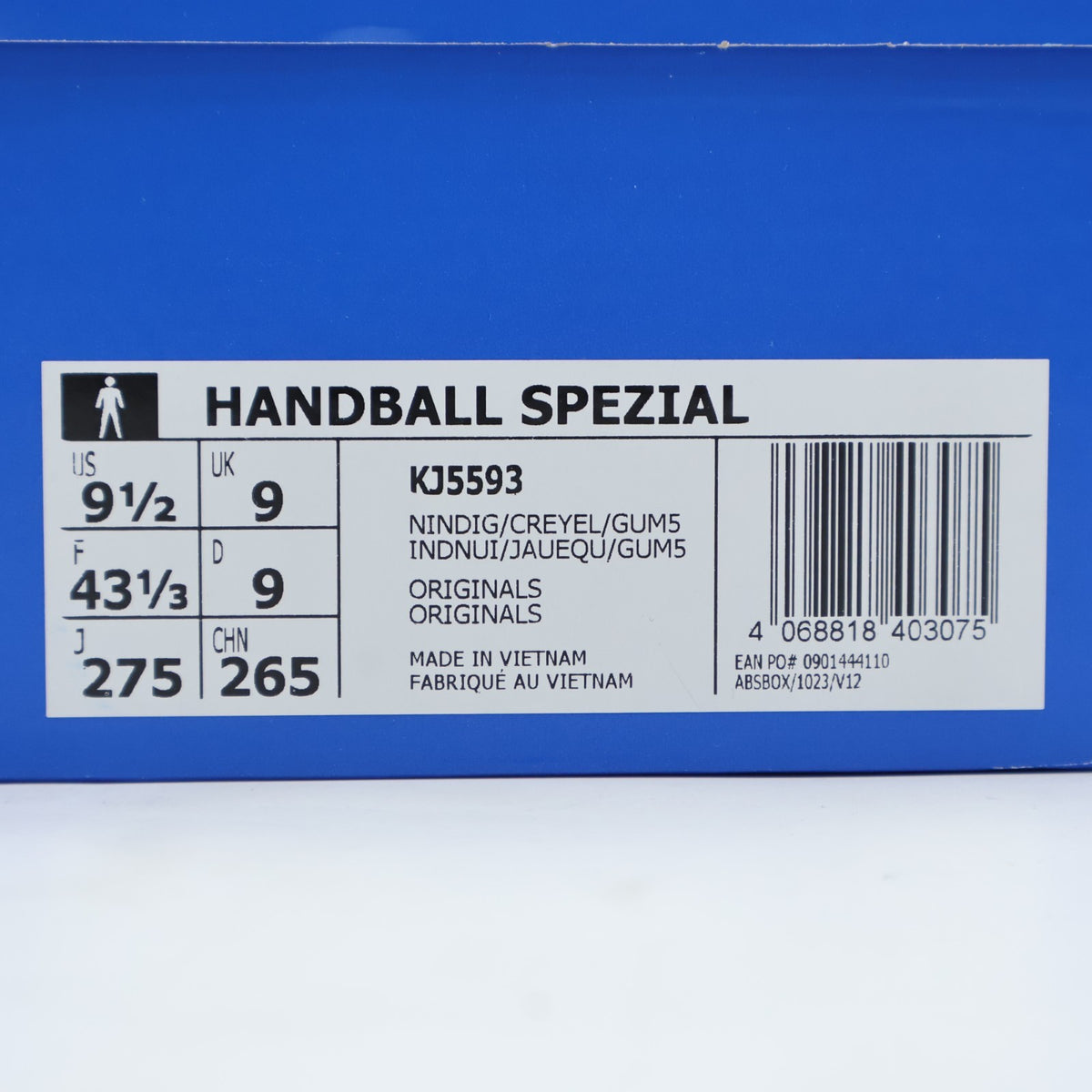 KJ5593 adidas Originals Handball Spezial Night Indigo Crew Yellow Gum (Men's)