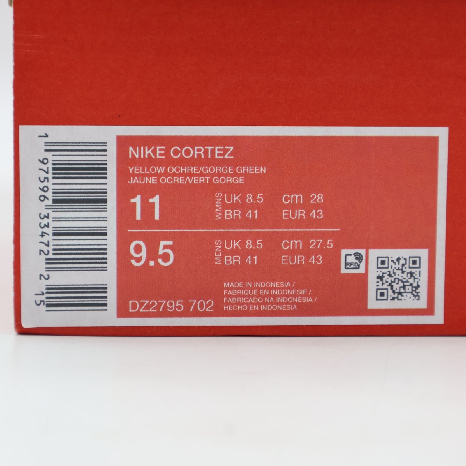 DZ2795-702 Nike Cortez TXT Yellow Ochre Gorge Green (Women's)